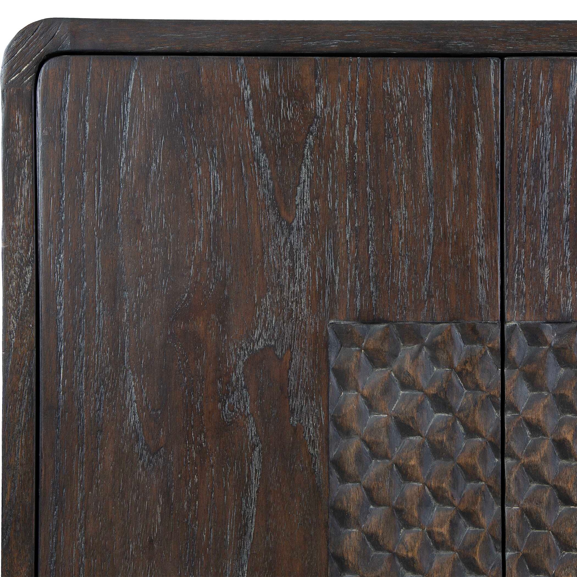 Uttermost Hausen 2 Door Mid-Century Cabinet