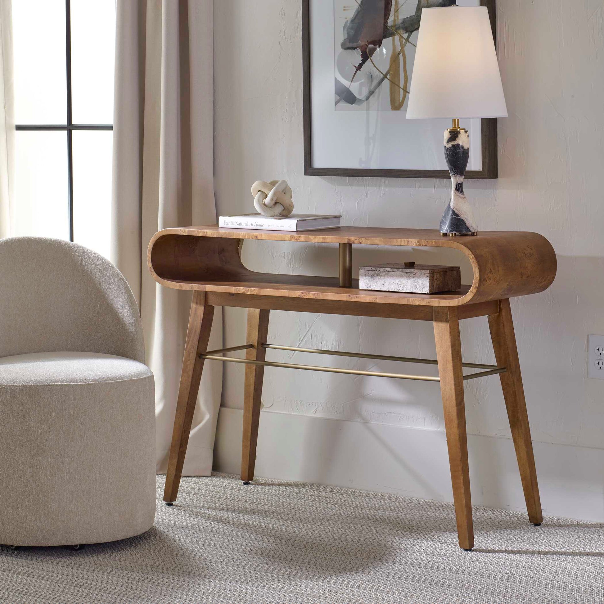 Uttermost Ledger Mid-Century Console Table