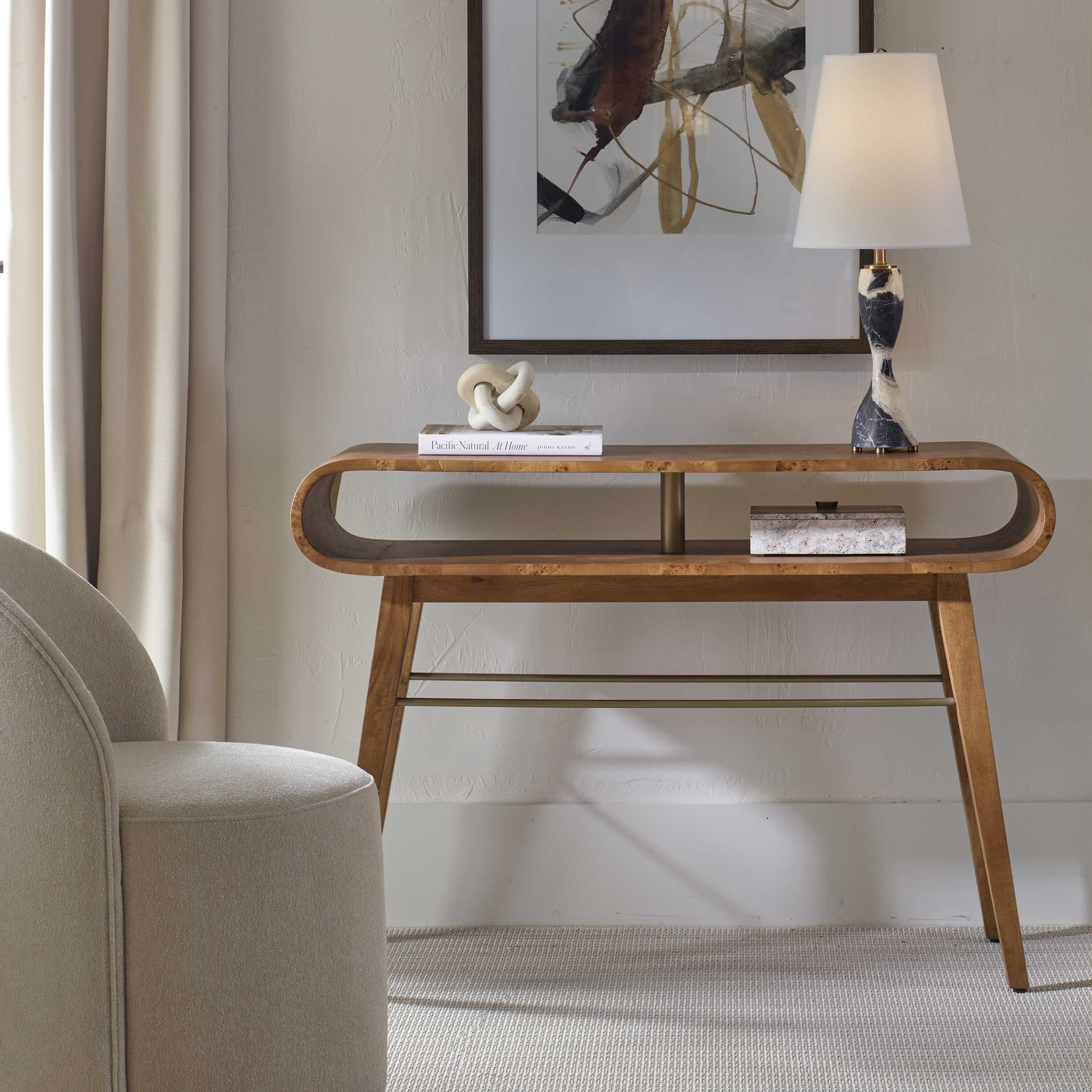 Uttermost Ledger Mid-Century Console Table