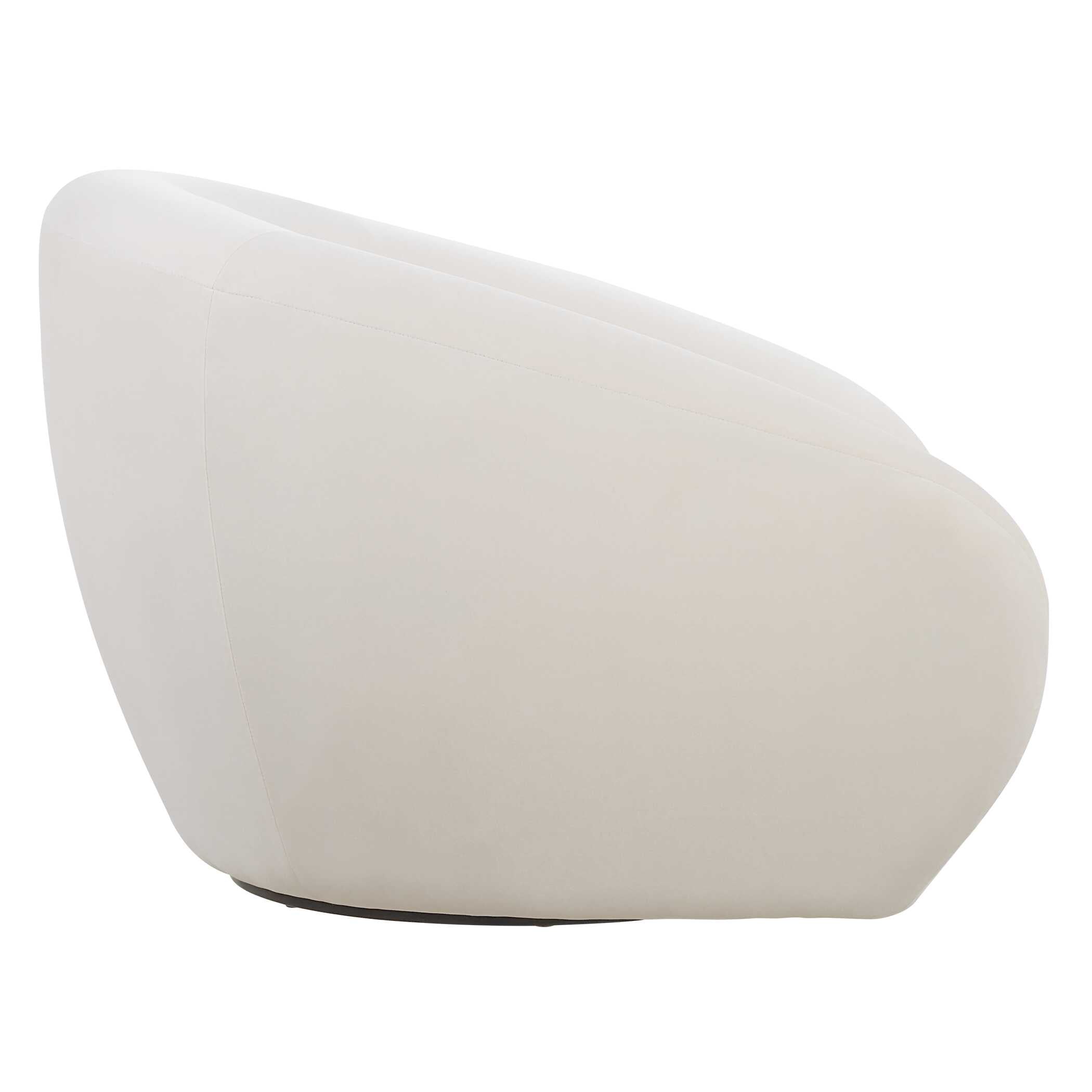 Uttermost DeSoto Cream Swivel Chair