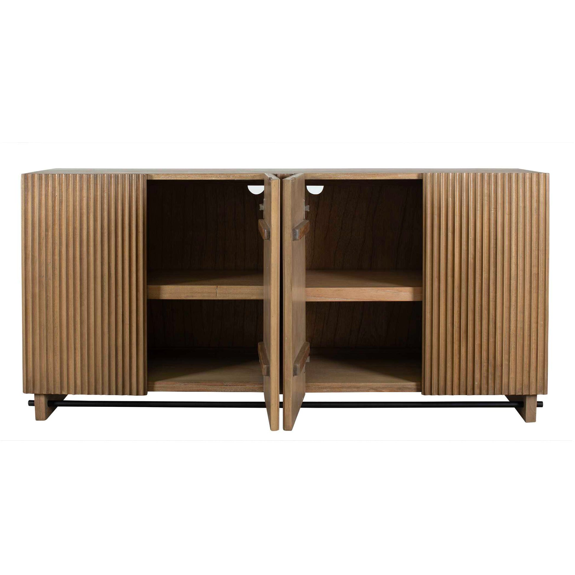 Uttermost Kellem Natural Wood 4 Door Cabinet