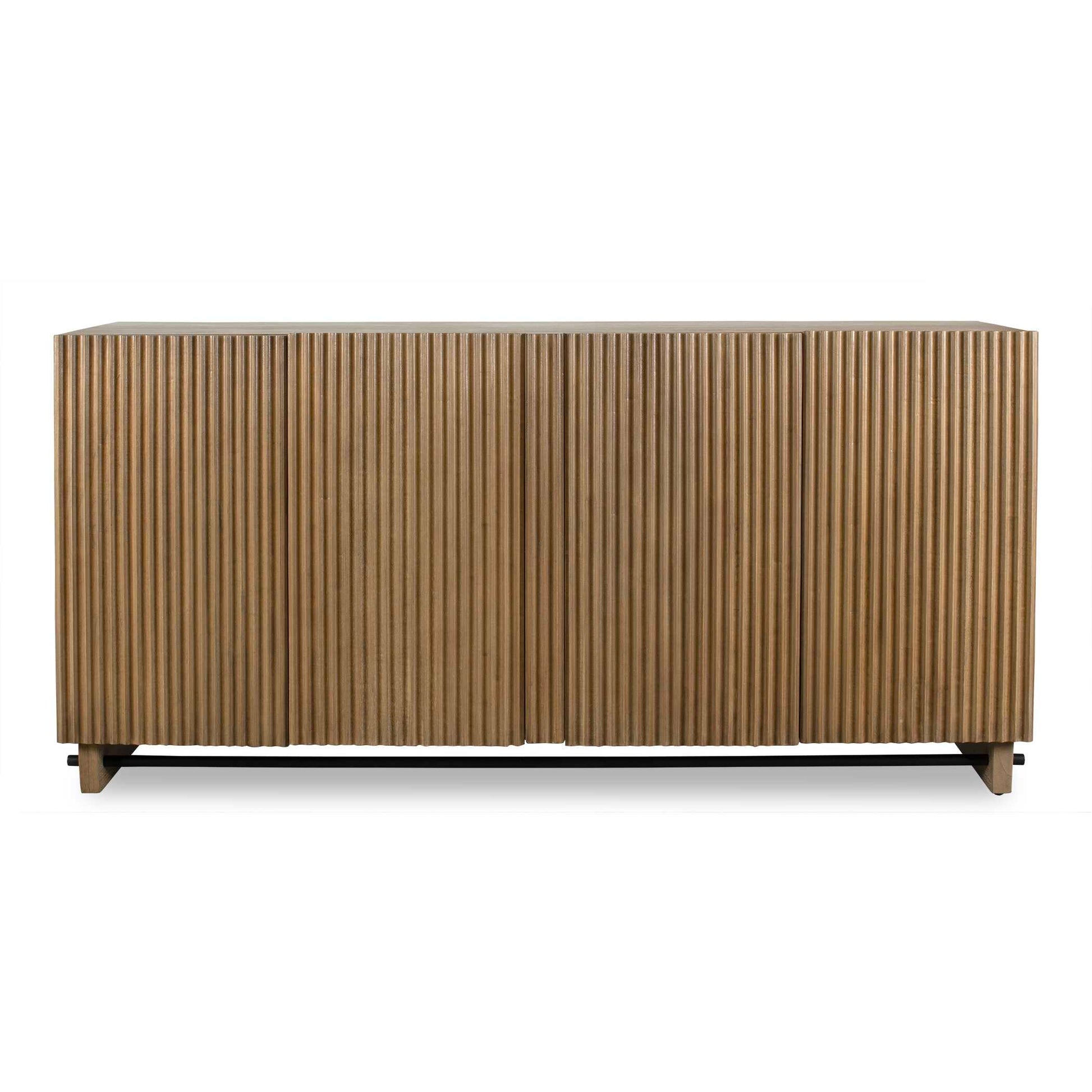 Uttermost Kellem Natural Wood 4 Door Cabinet