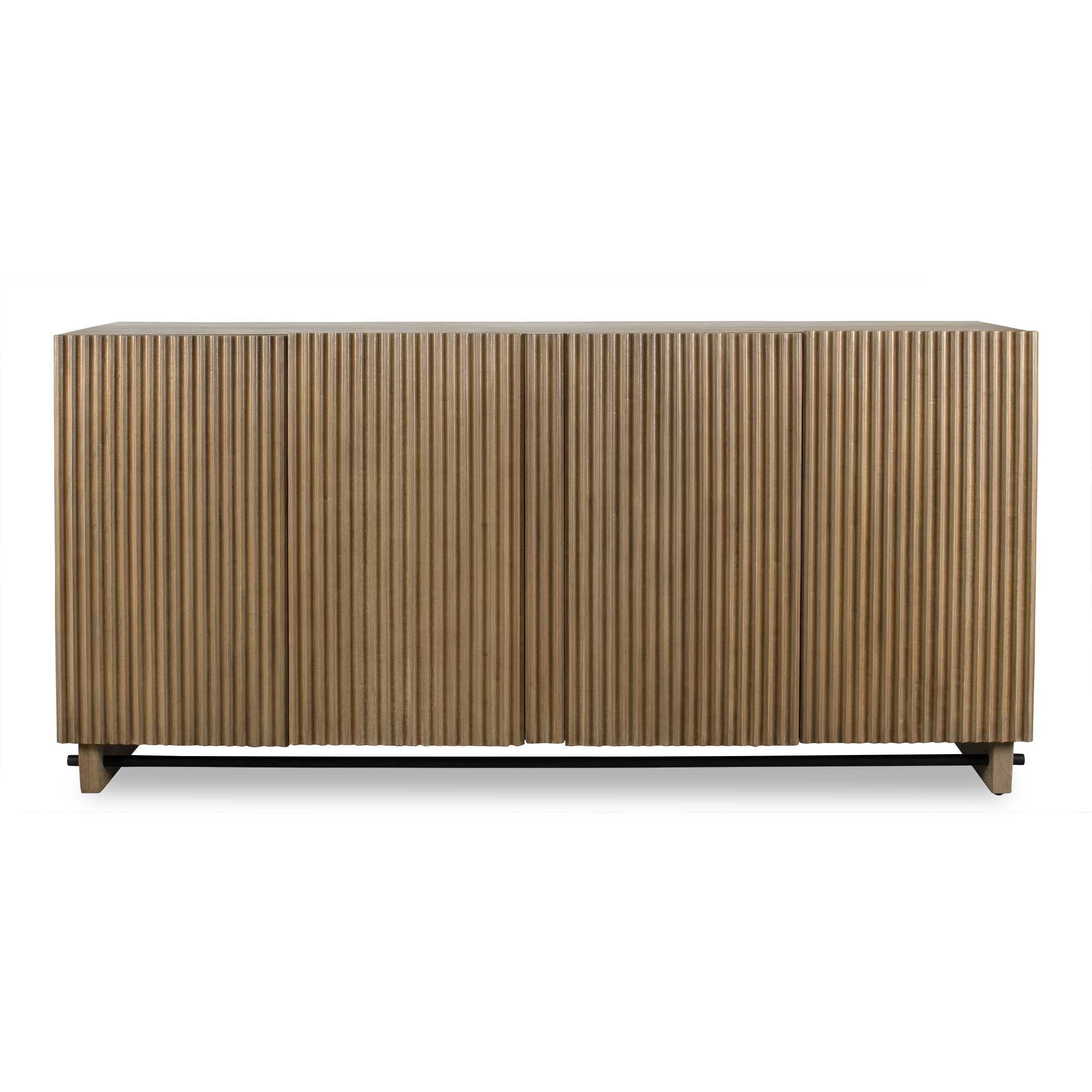 Uttermost Kellem Natural Wood 4 Door Cabinet