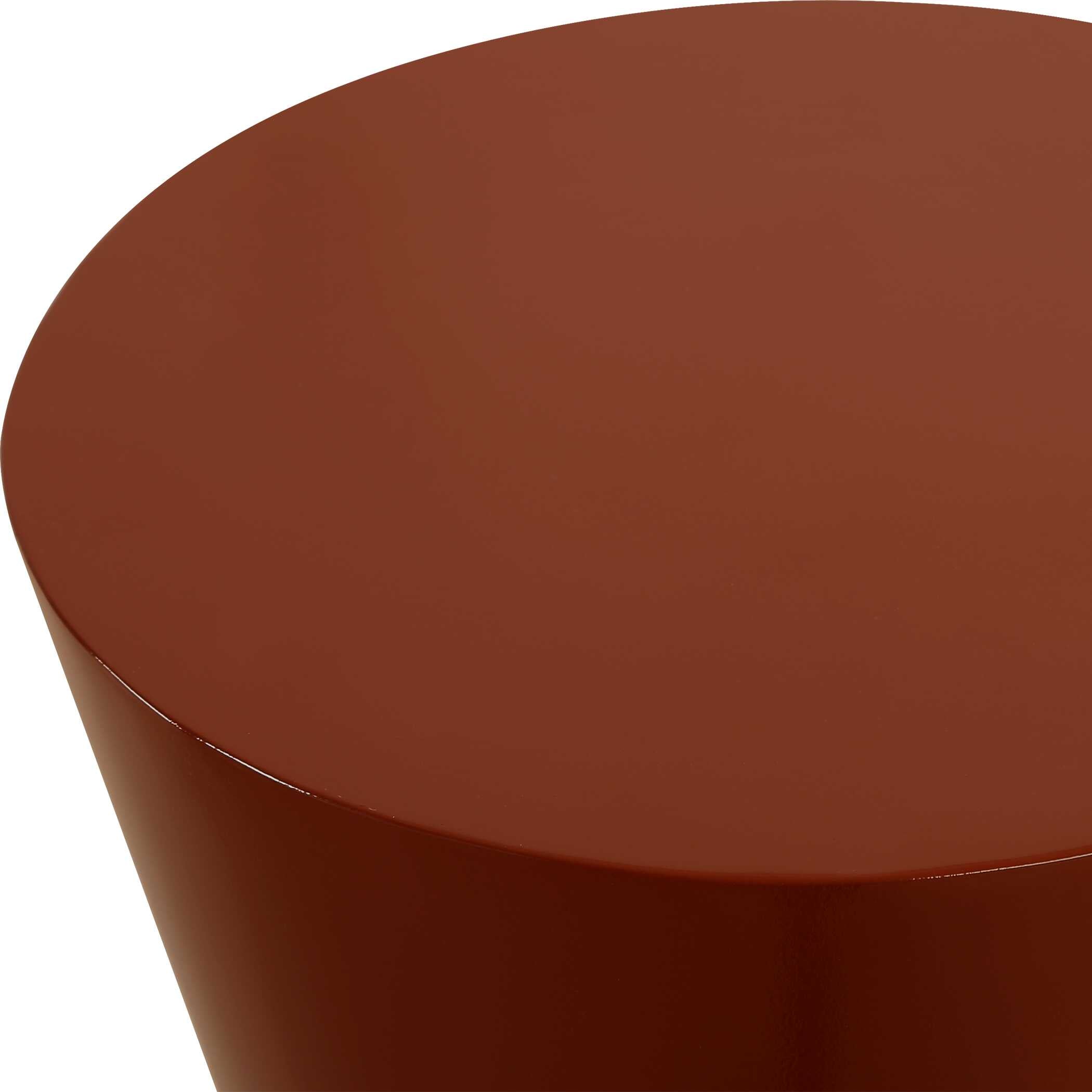 Uttermost Hepler Gloss Terracotta Drink Table