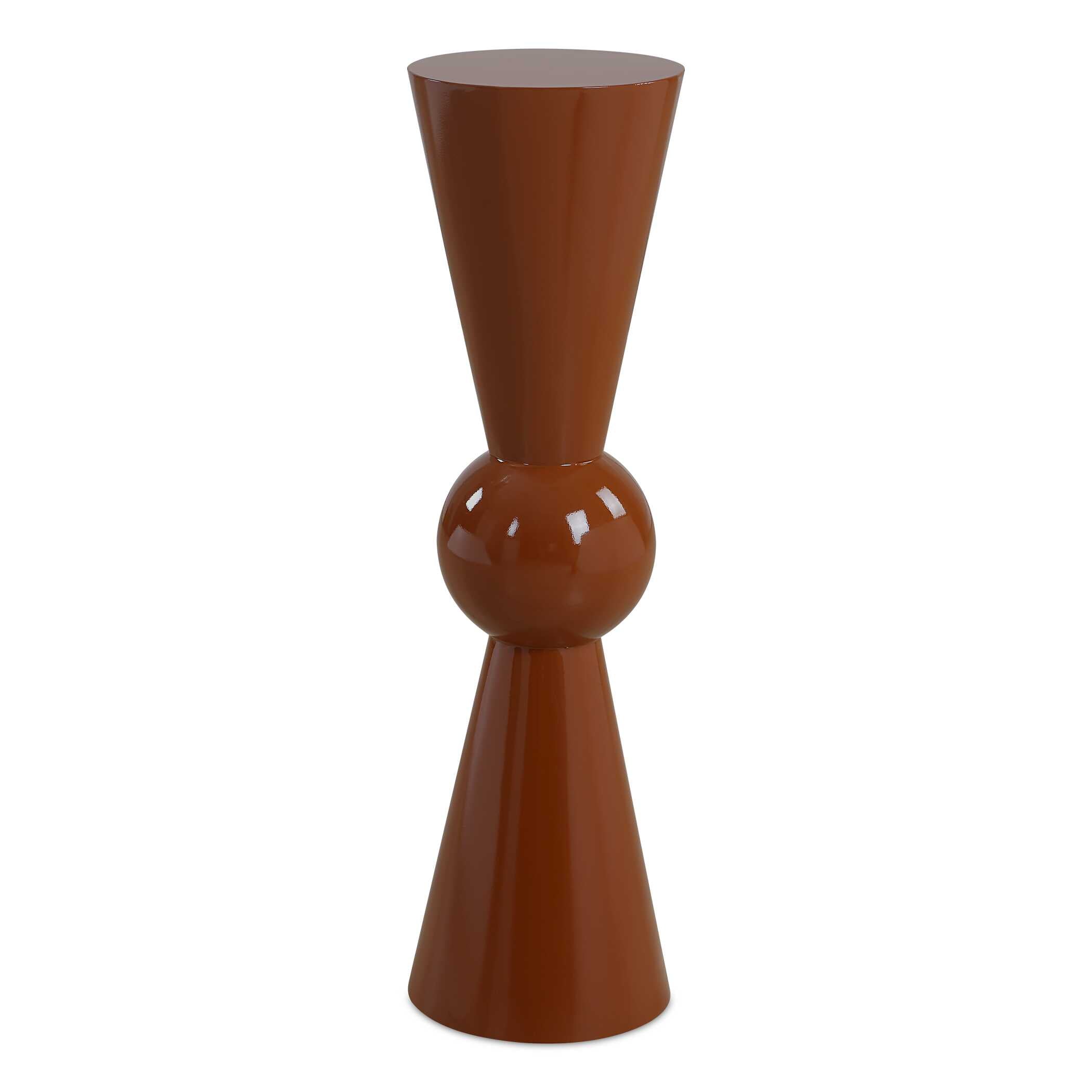 Uttermost Hepler Gloss Terracotta Drink Table