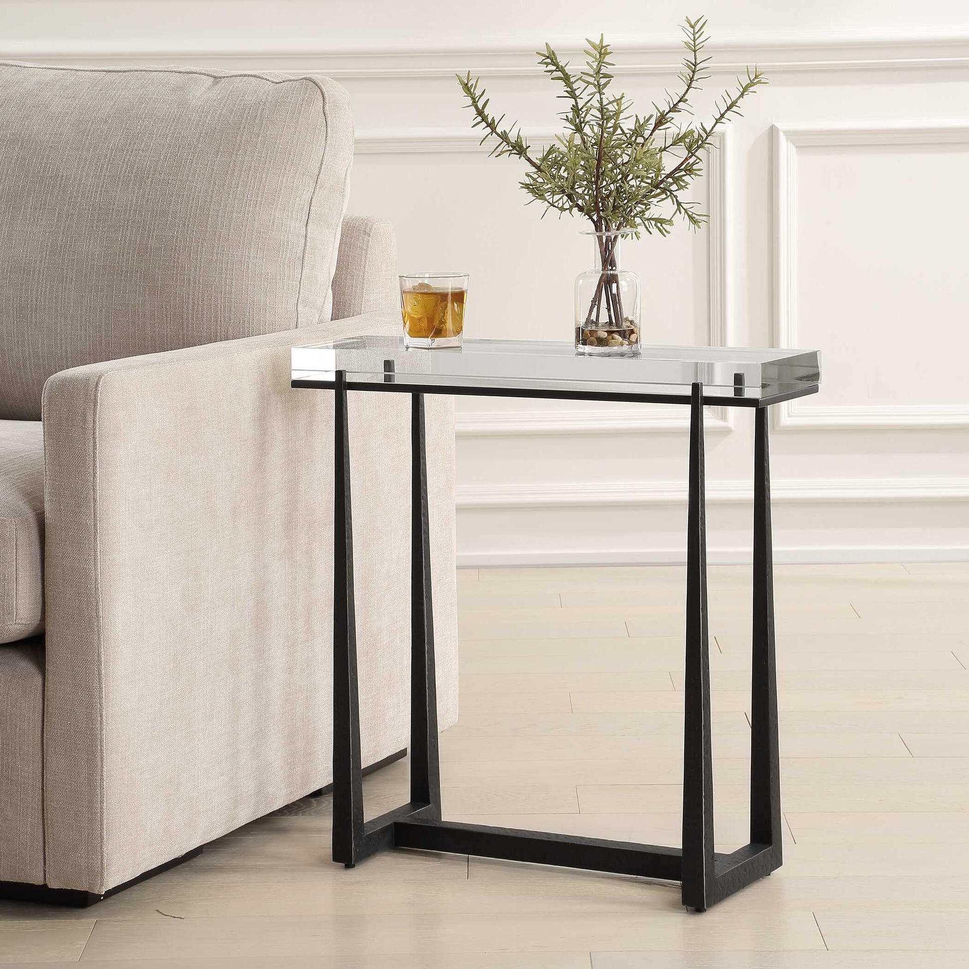 Uttermost Midas Bronze Accent Table