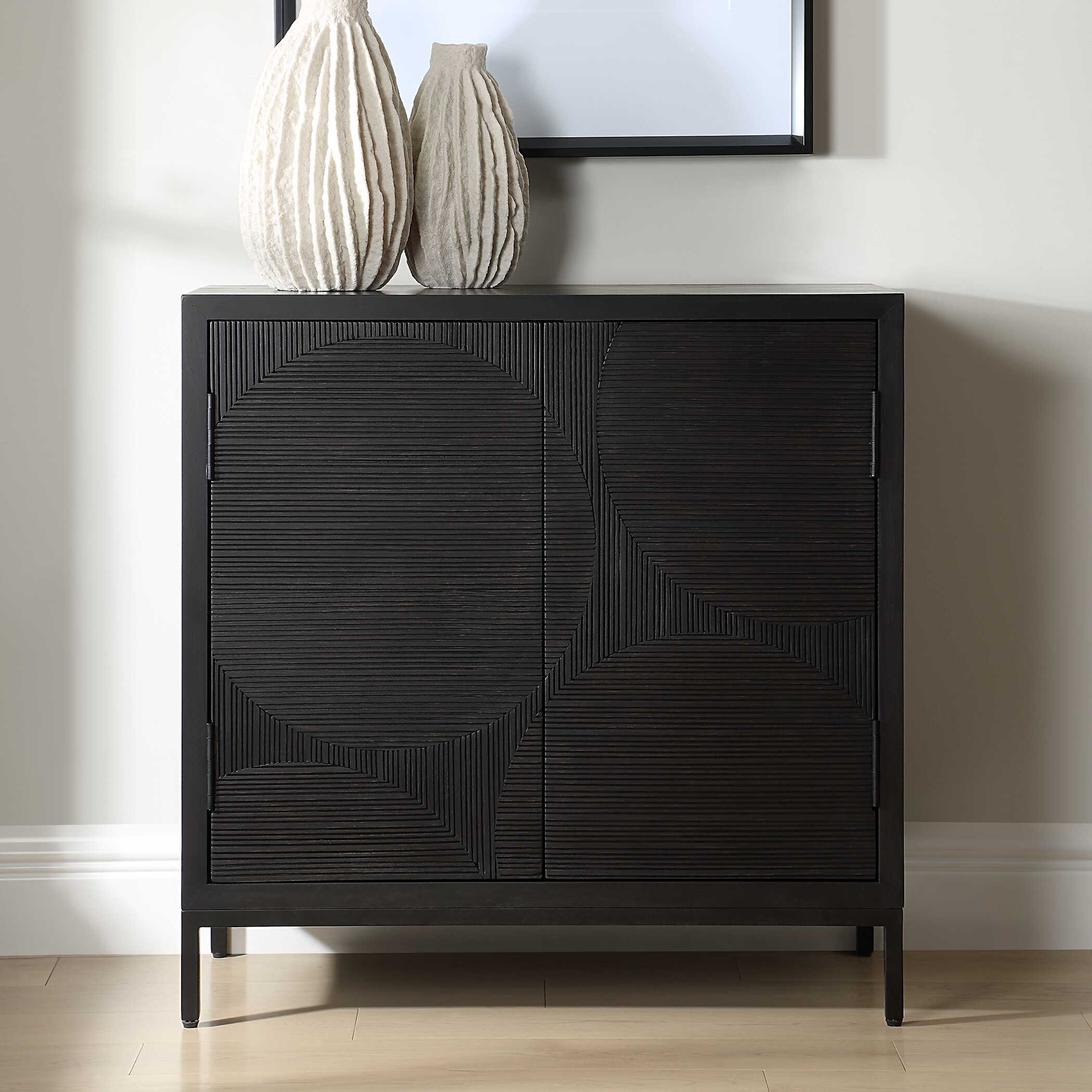 Uttermost Beswick Black 2 Door Cabinet