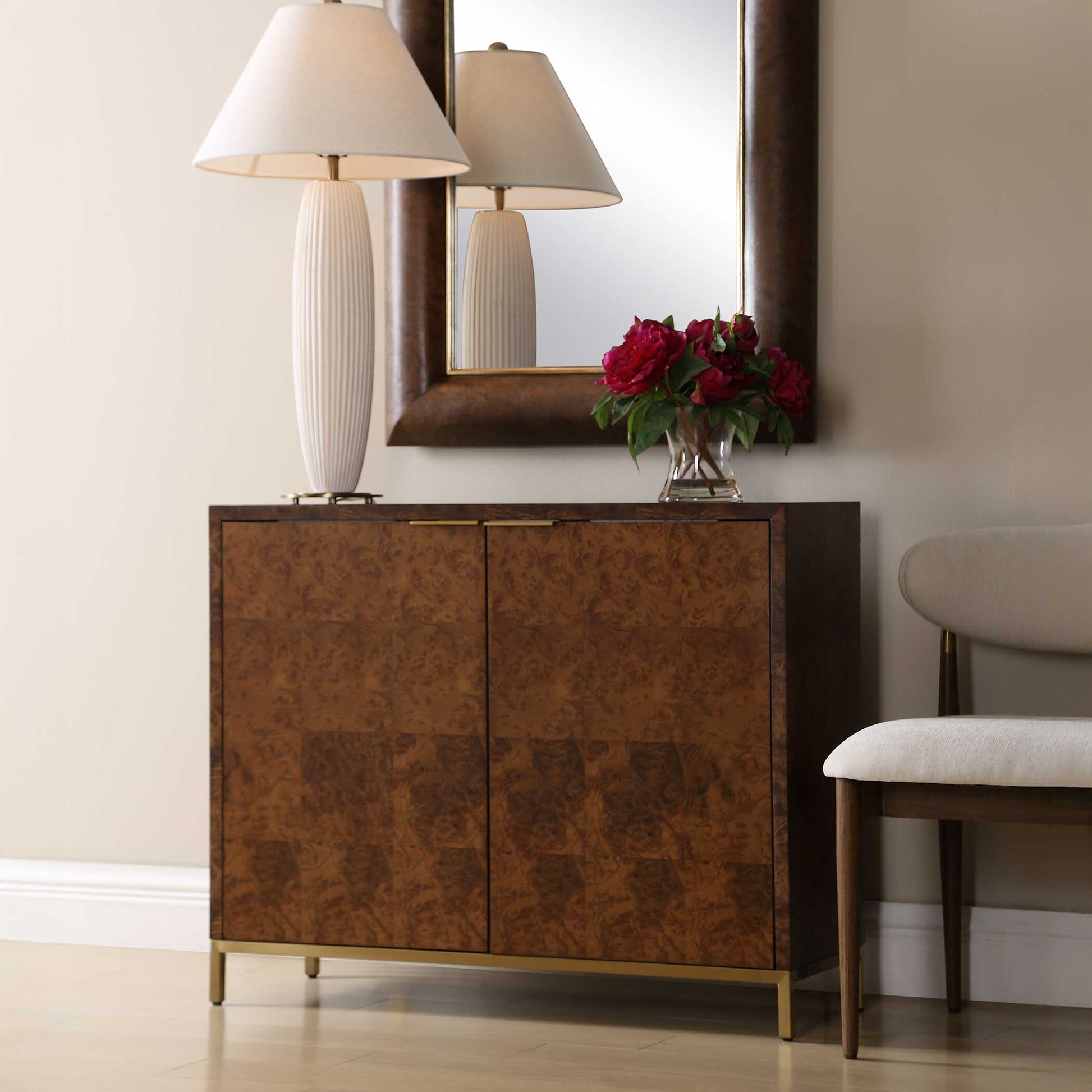 Uttermost Jethro Burl 2 Door Cabinet