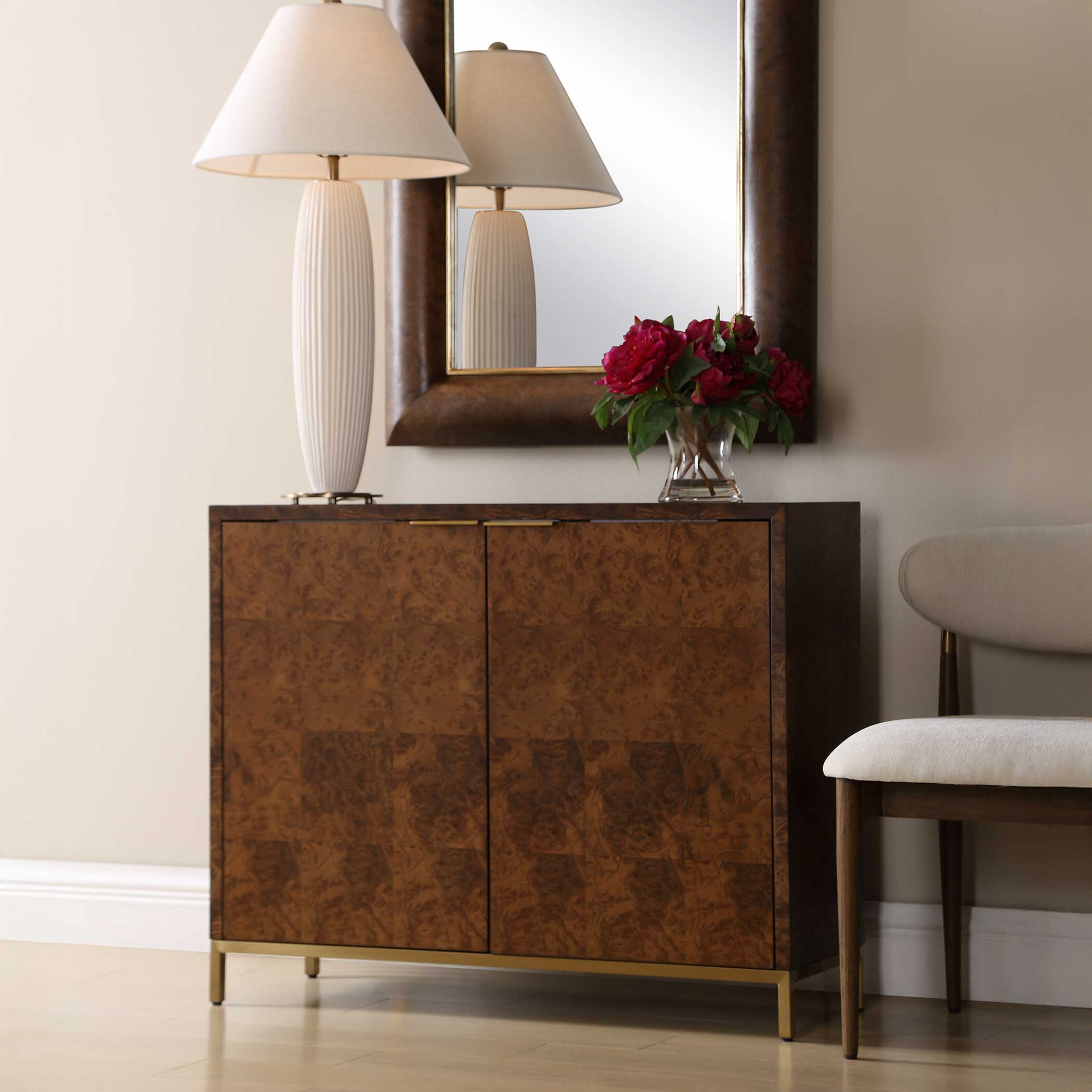 Uttermost Jethro Burl 2 Door Cabinet