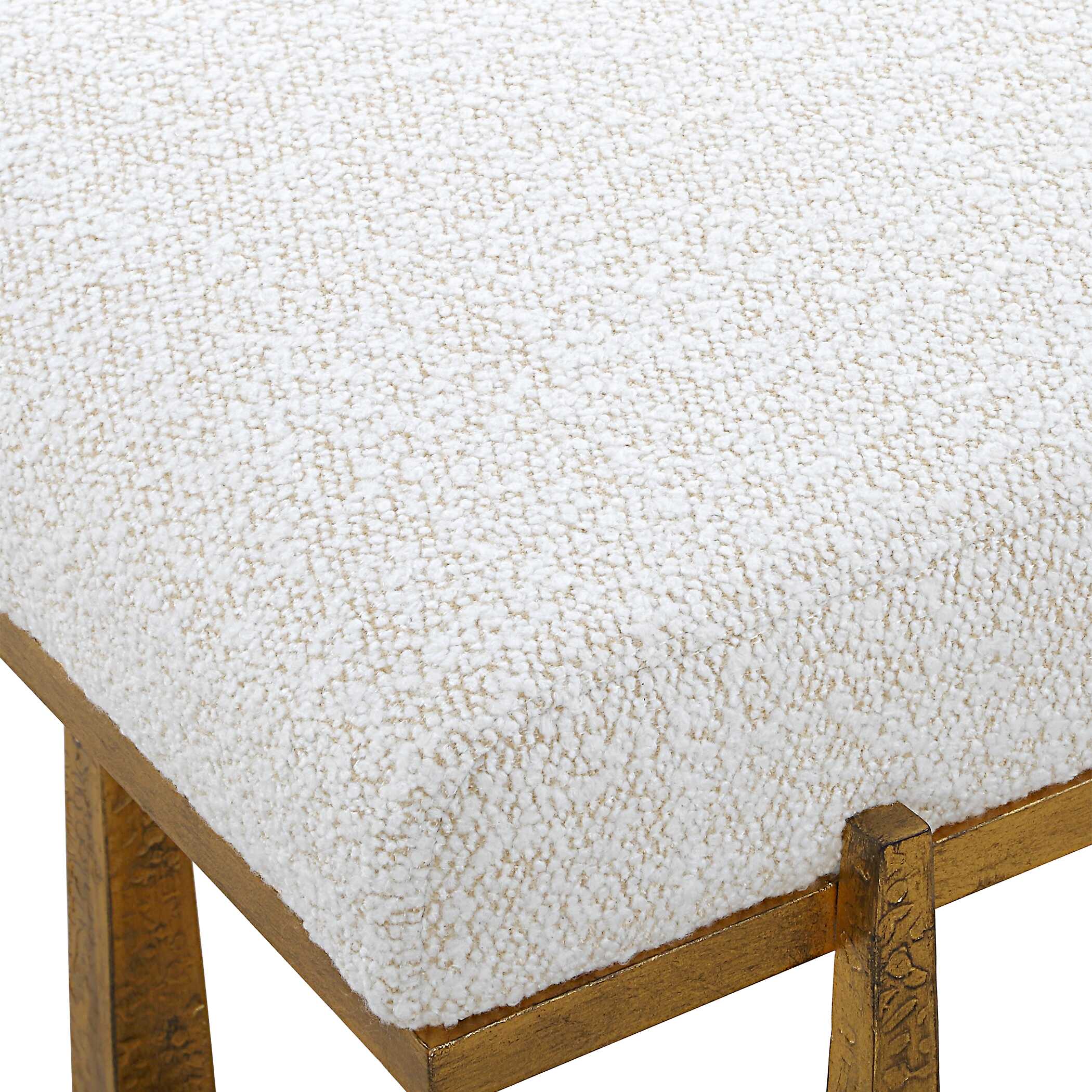 Uttermost Midas Antique Gold Bench