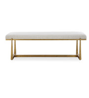 Uttermost Midas Antique Gold Bench