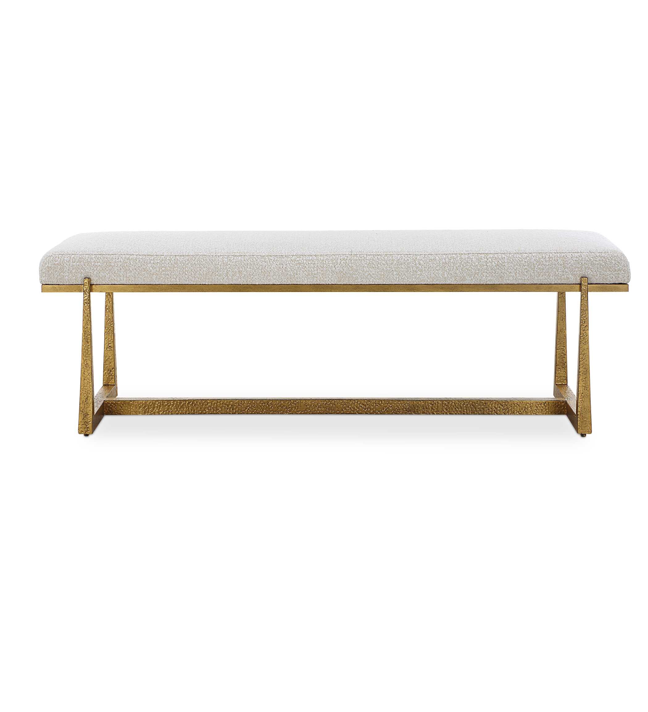 Uttermost Midas Antique Gold Bench