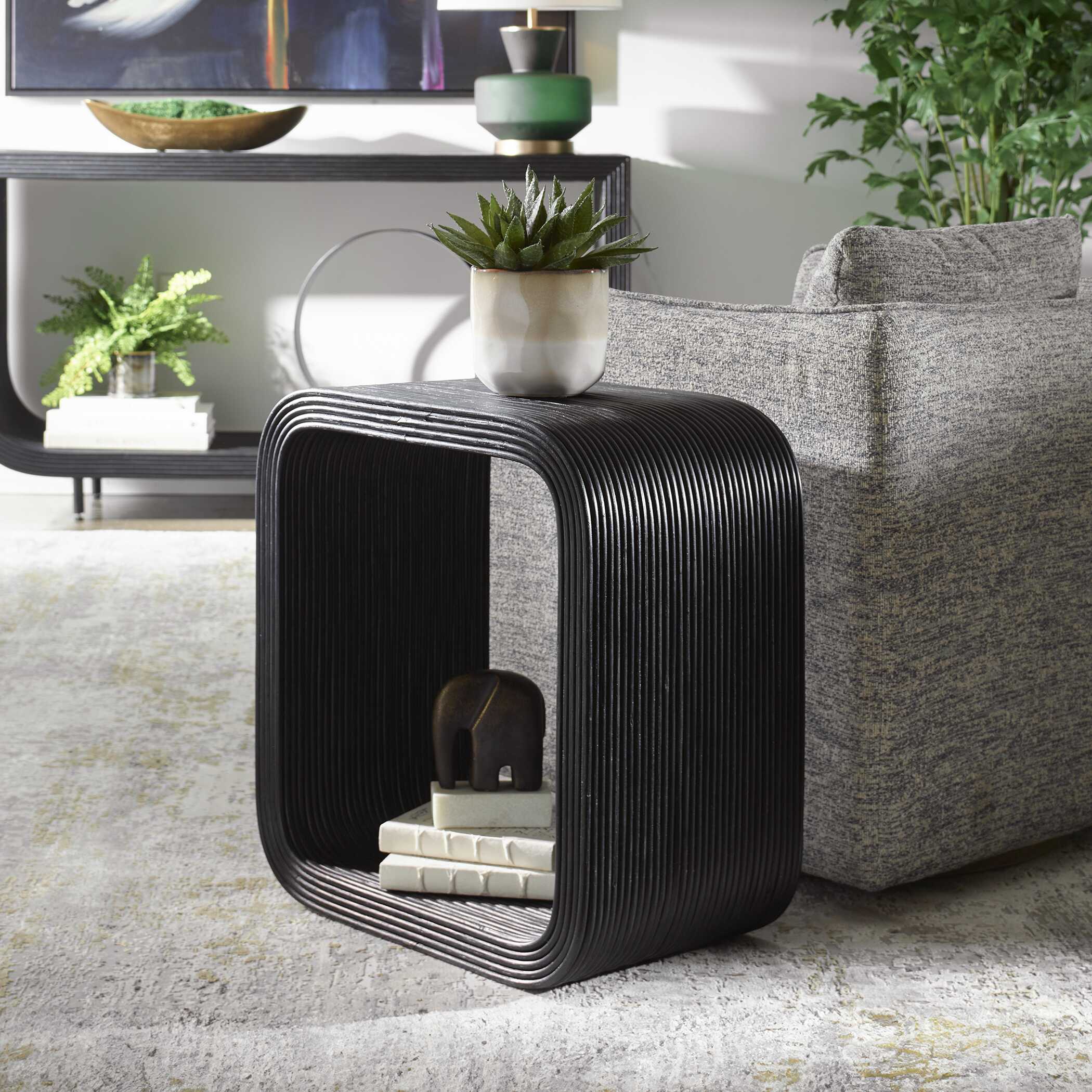 Uttermost Compton Rattan Side Table