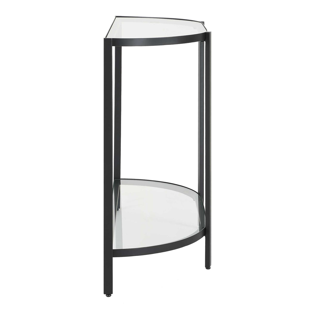 Marlowe Satin Black Iron Console Table