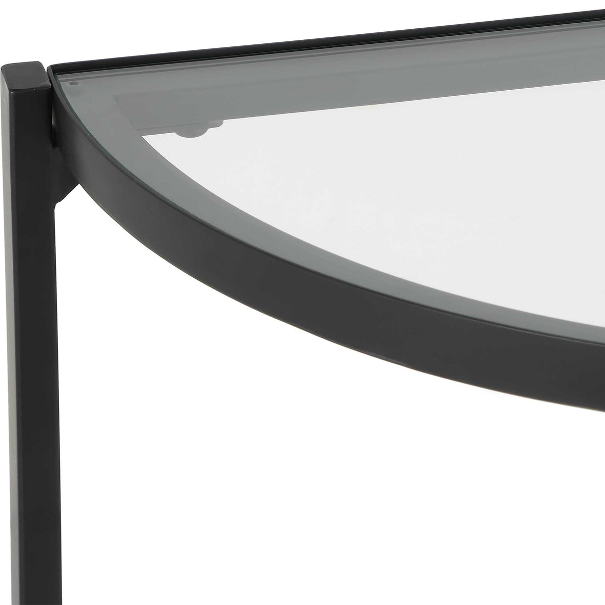 Marlowe Satin Black Iron Console Table