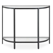 Marlowe Satin Black Iron Console Table