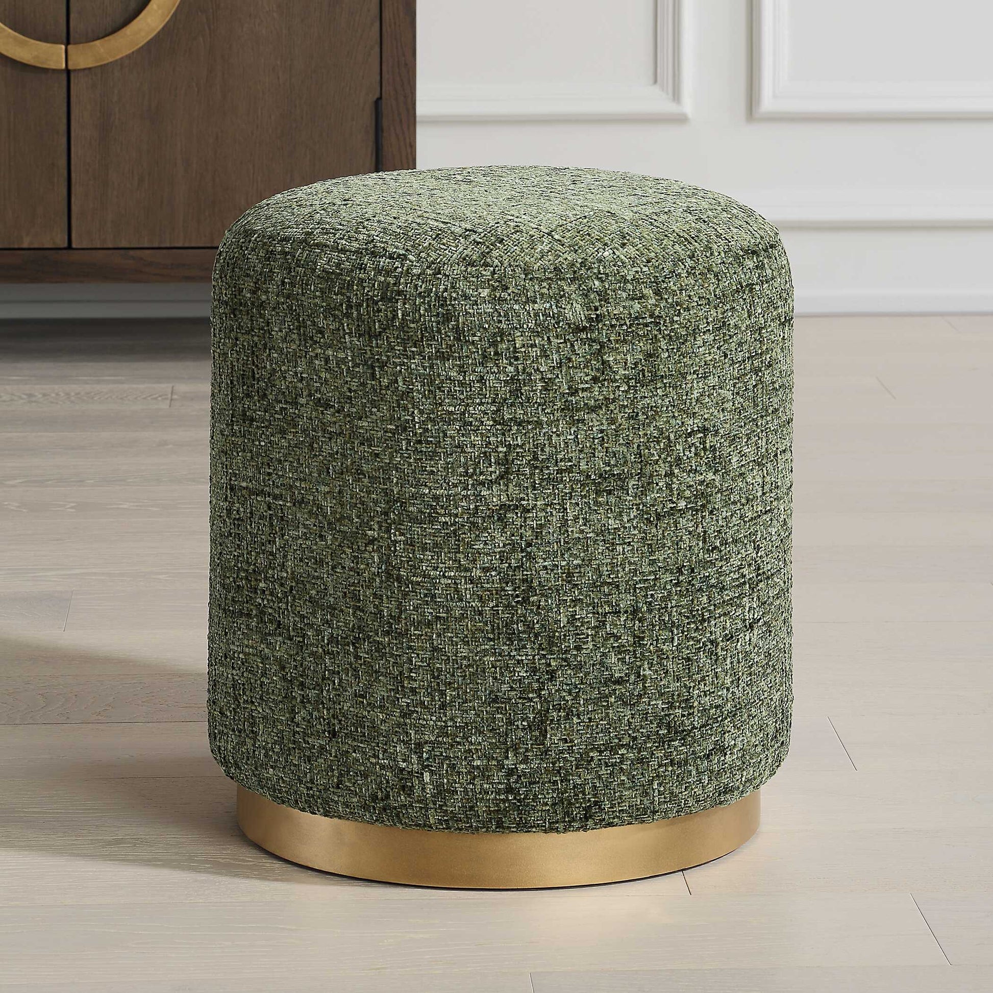 Lanchester Brass Iron Ottoman