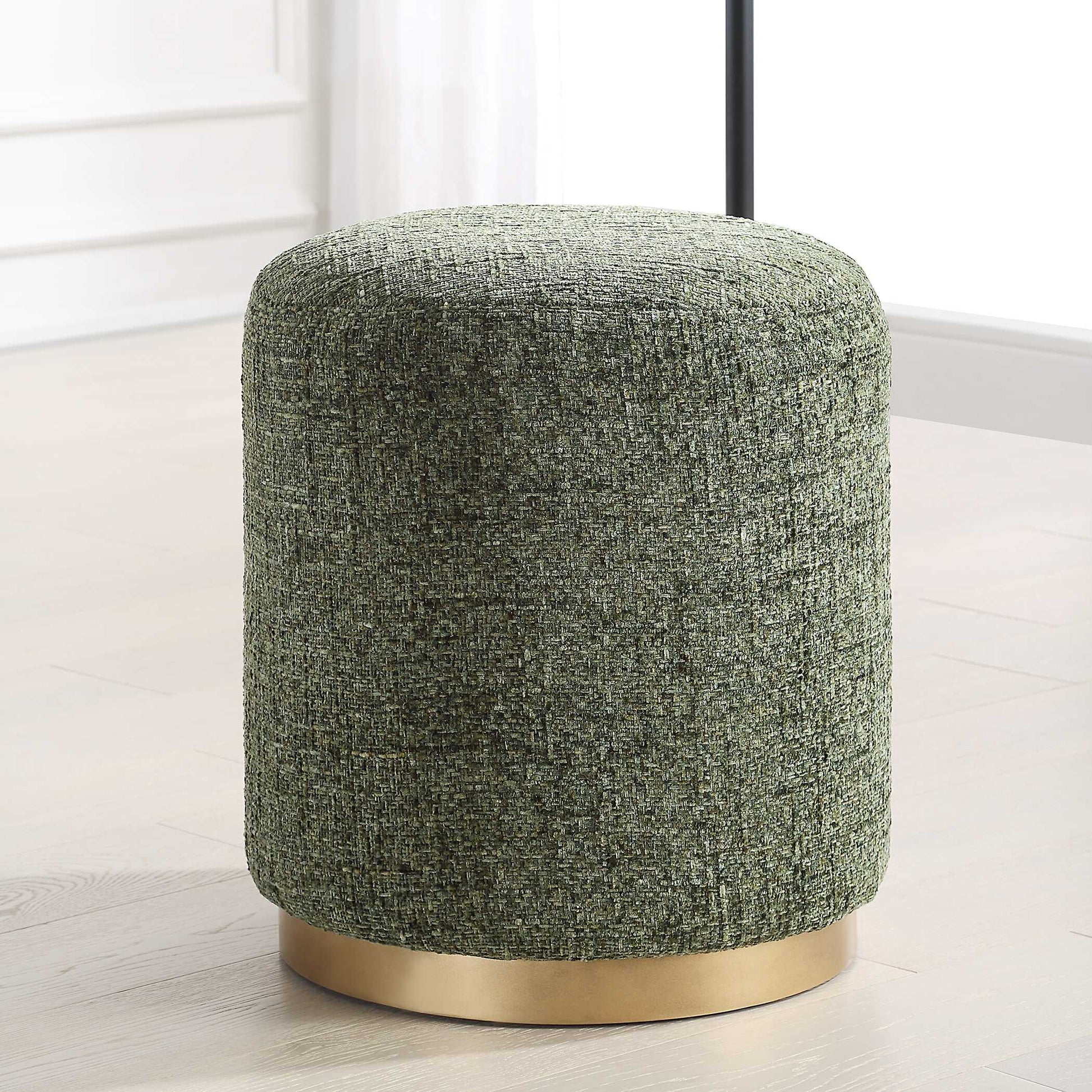 Lanchester Brass Iron Ottoman