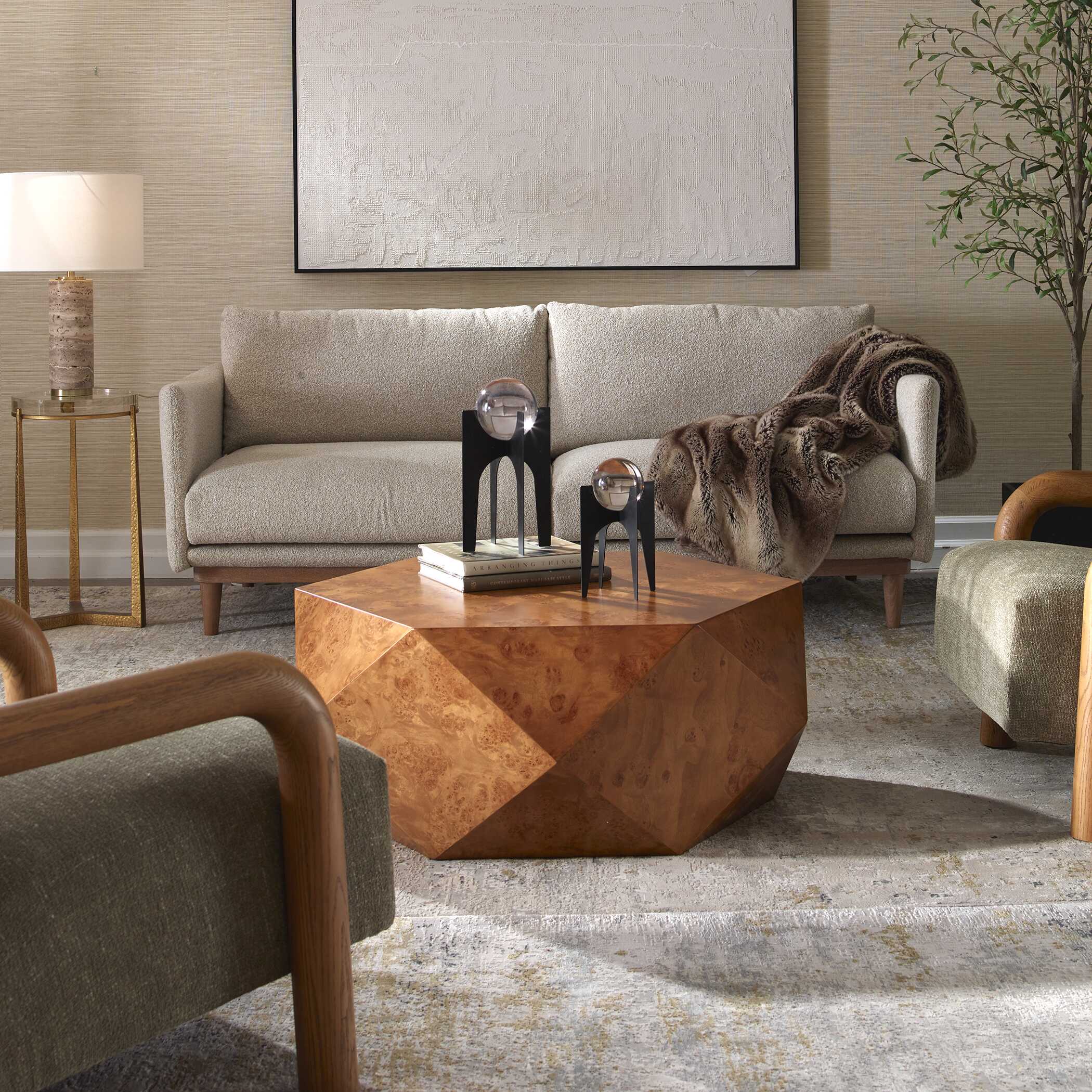 Uttermost Hughes Geometric Coffee Table