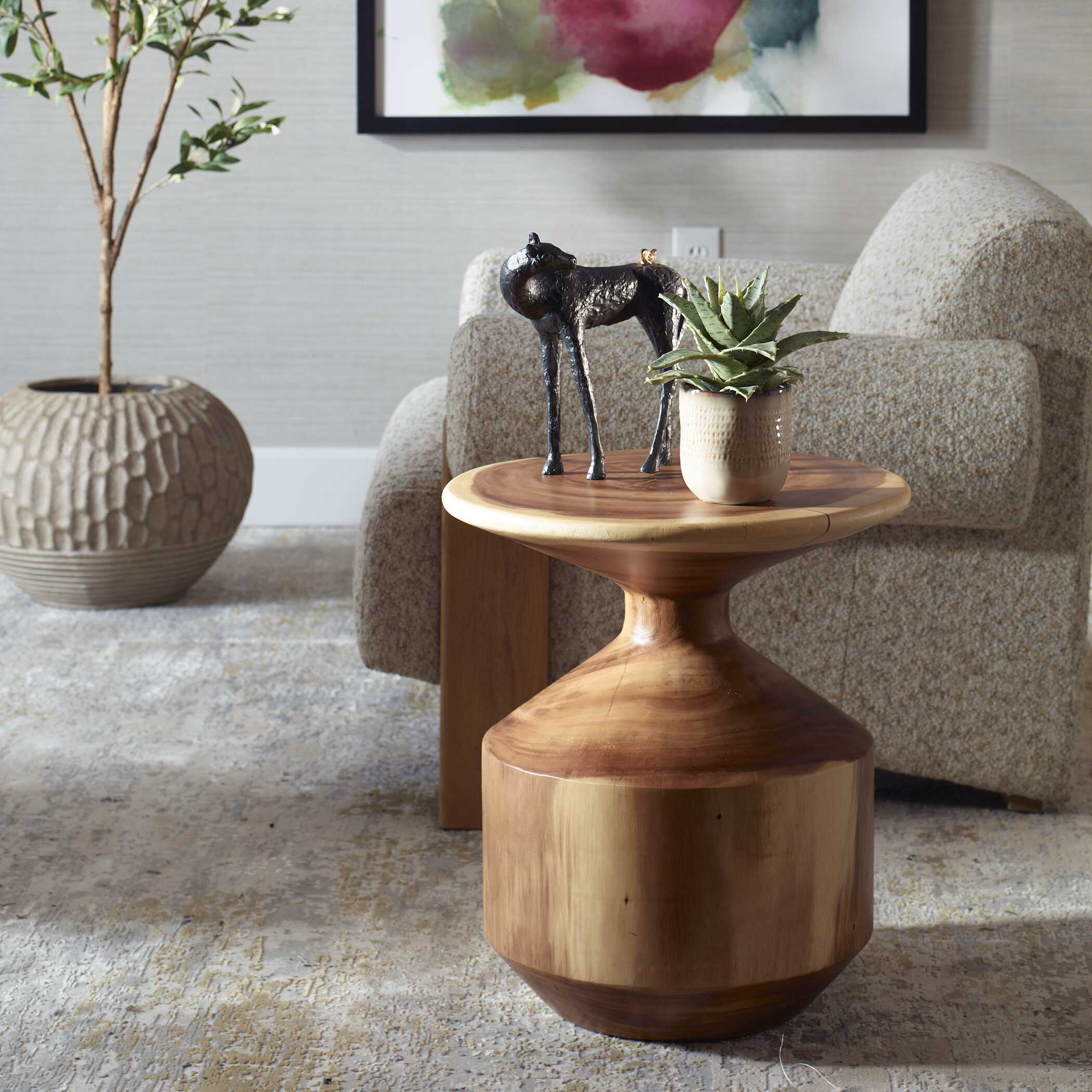 Uttermost Lynx Hourglass Accent Table