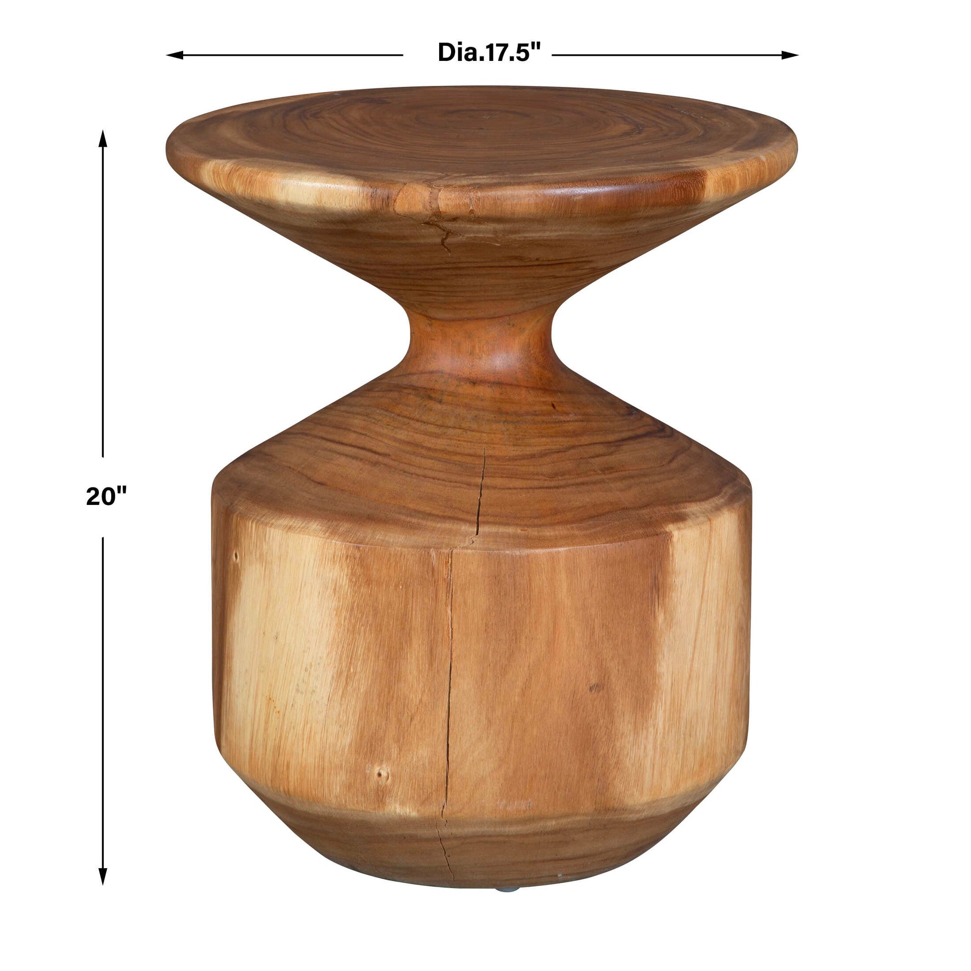 Uttermost Lynx Hourglass Accent Table