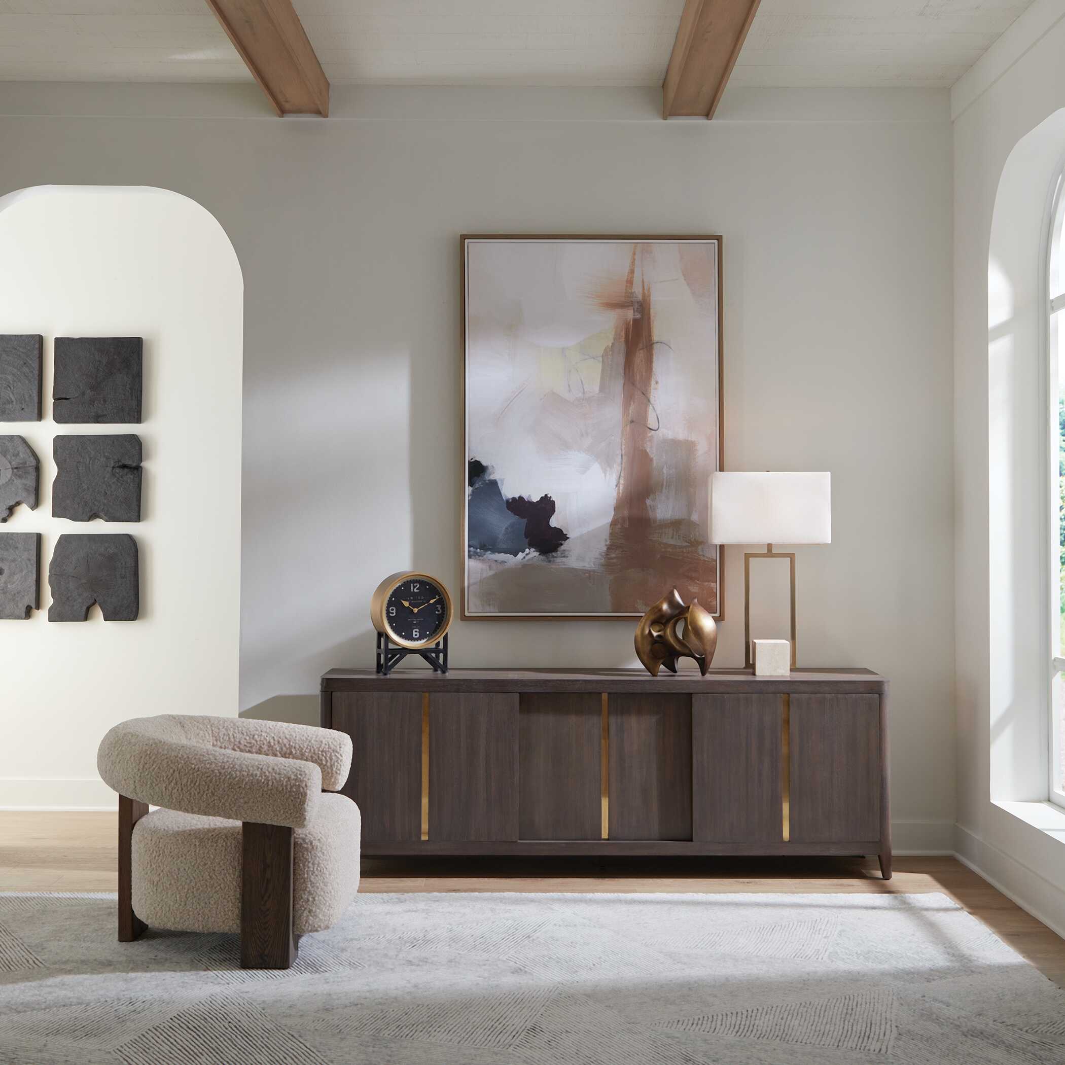 Uttermost Botero Walnut Console Cabinet