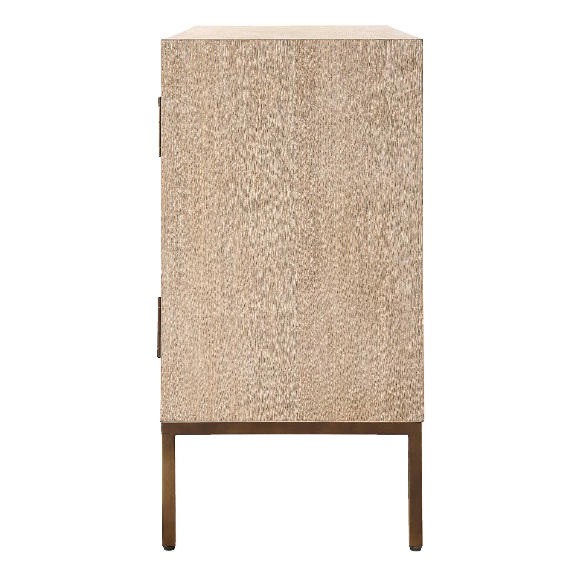 Uttermost Weimar 2 Door White Cabinet