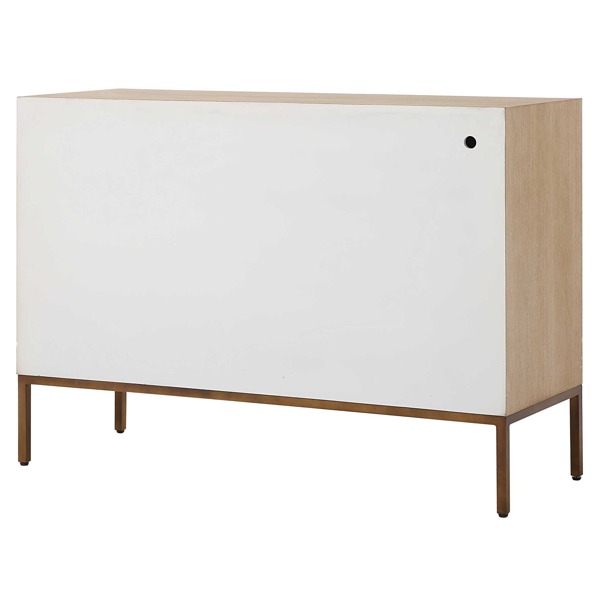 Uttermost Weimar 2 Door White Cabinet