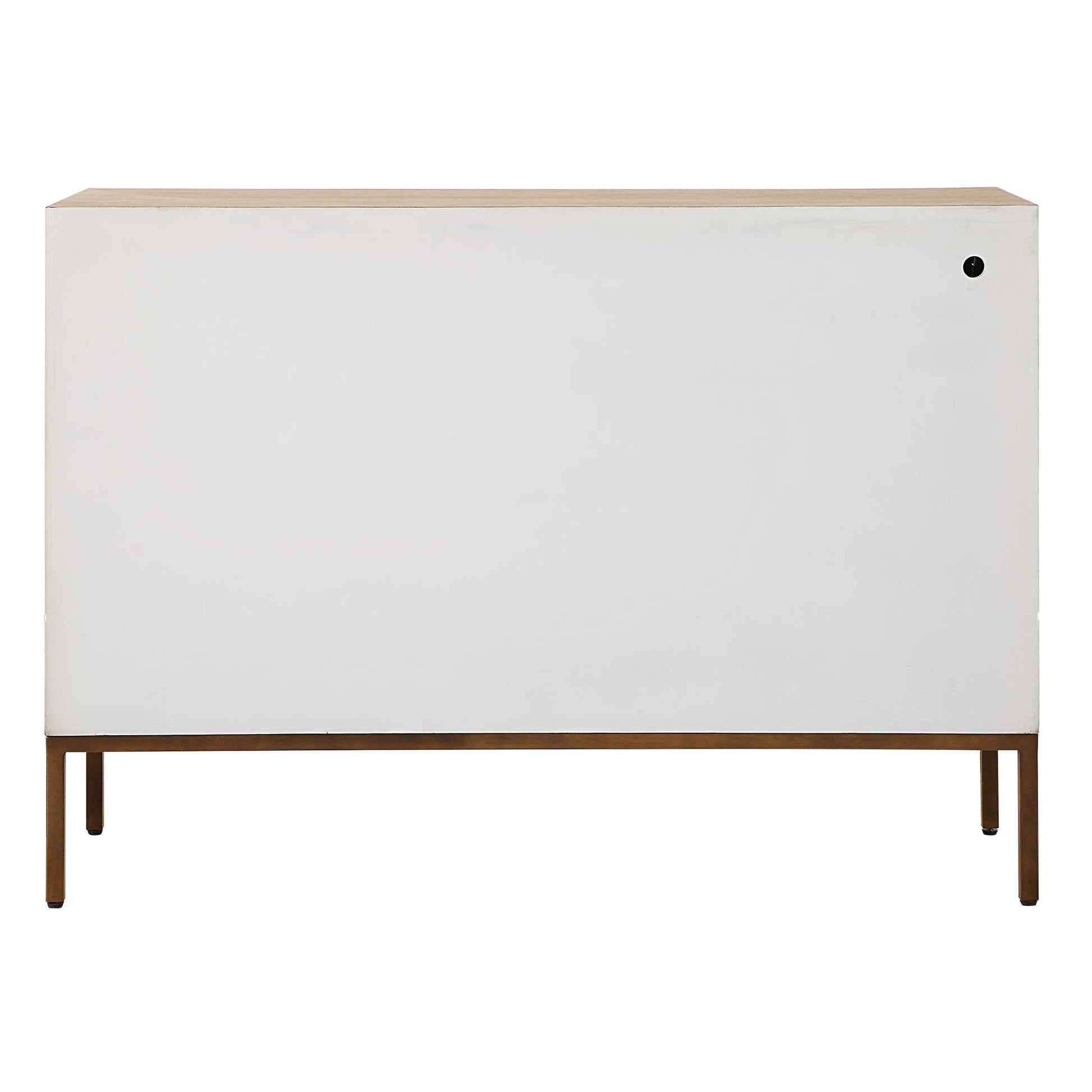 Uttermost Weimar 2 Door White Cabinet