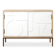 Uttermost Weimar 2 Door White Cabinet