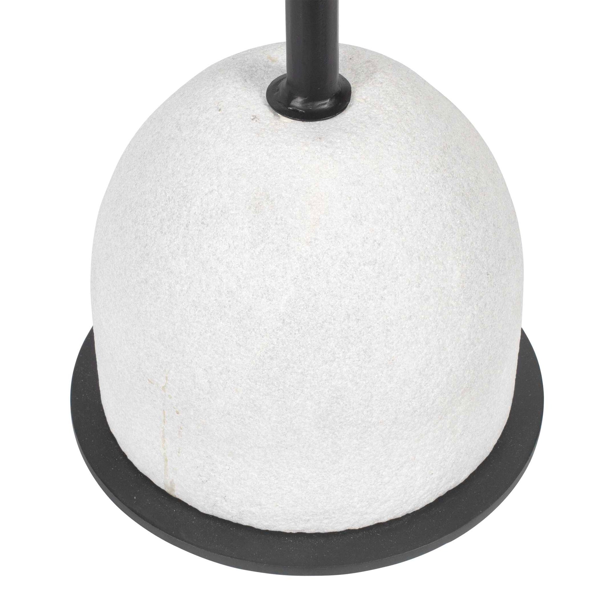 Uttermost Morro White Marble Side Table