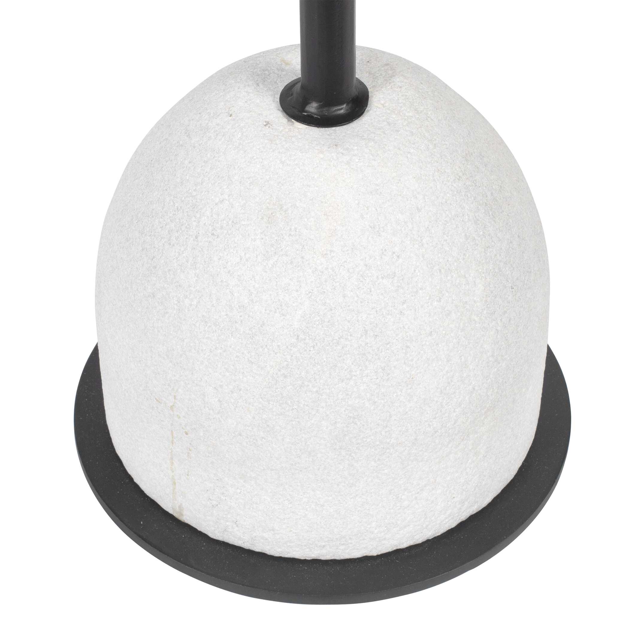 Uttermost Morro White Marble Side Table