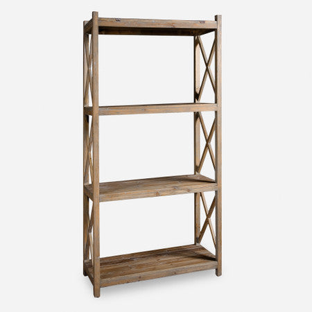 Stratford Reclaimed Wood Etagere