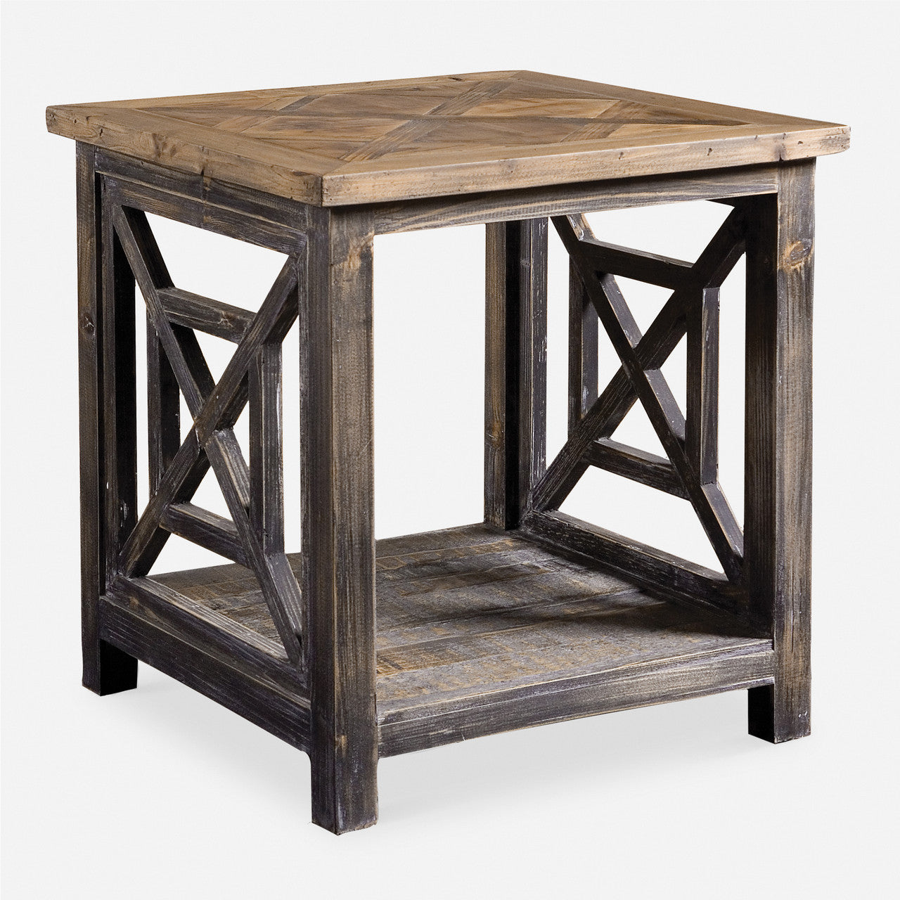 Uttermost Spiro Reclaimed Wood End Table
