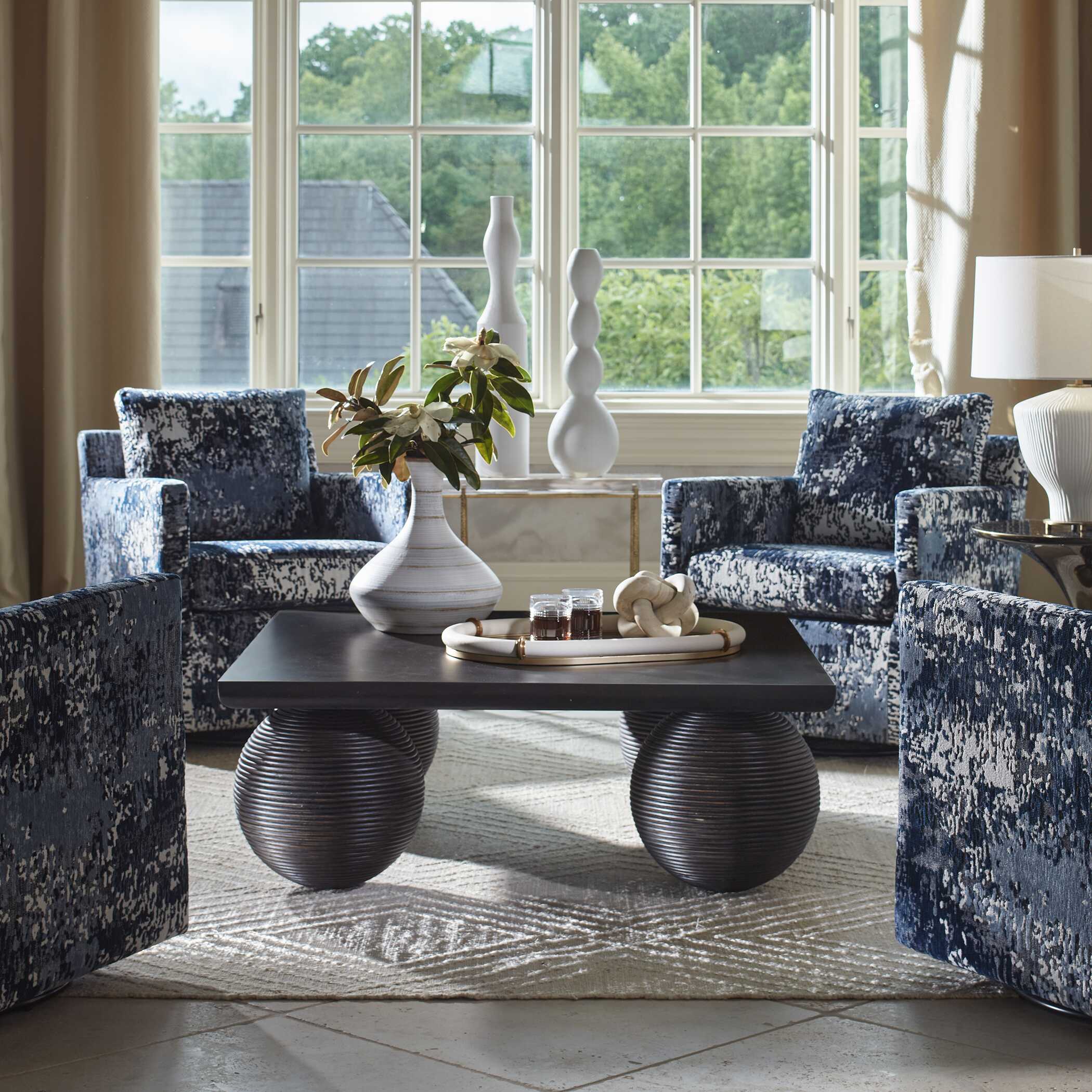 Uttermost Kasson Sphere Leg Coffee Table