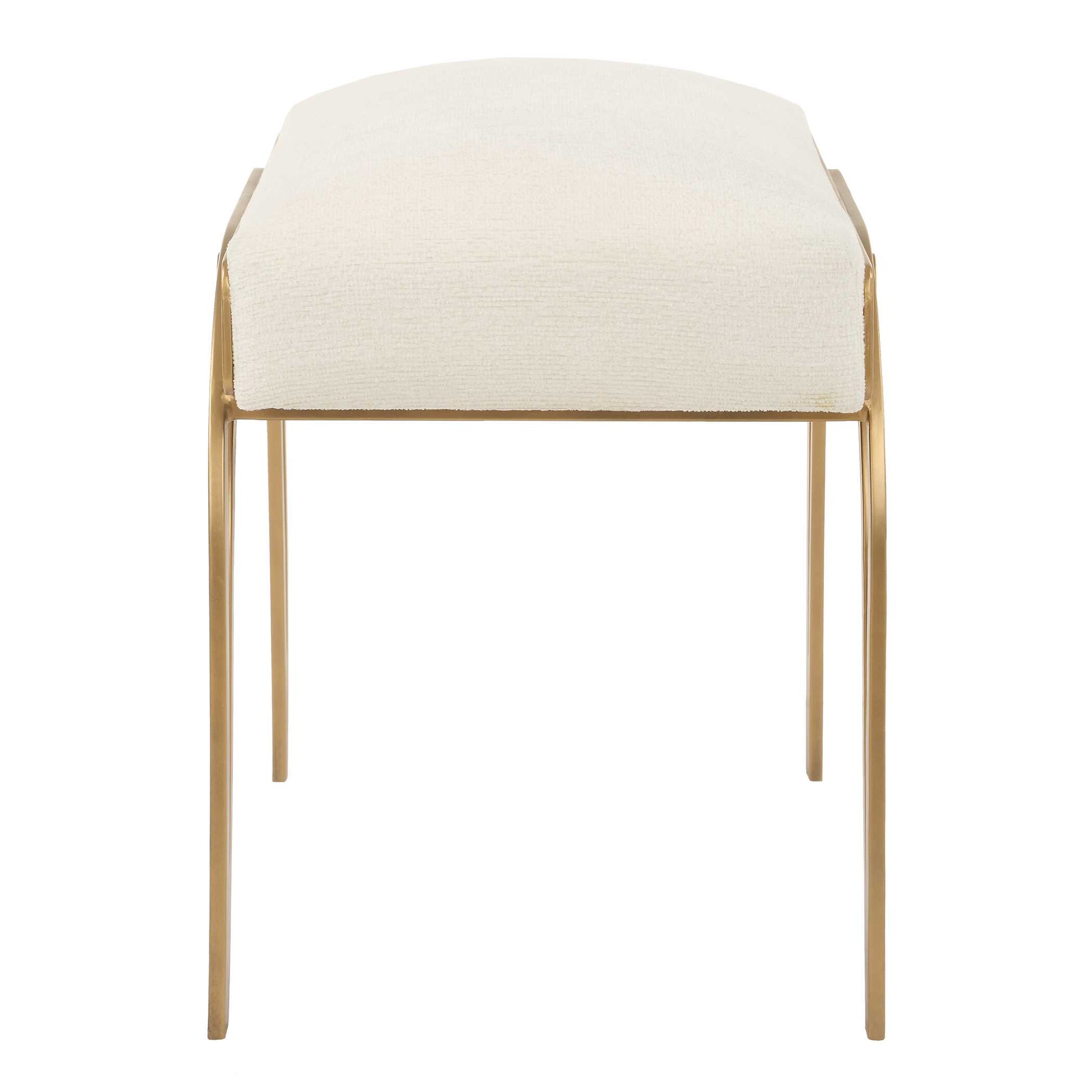 Quarrington Brass Iron Accent Bench