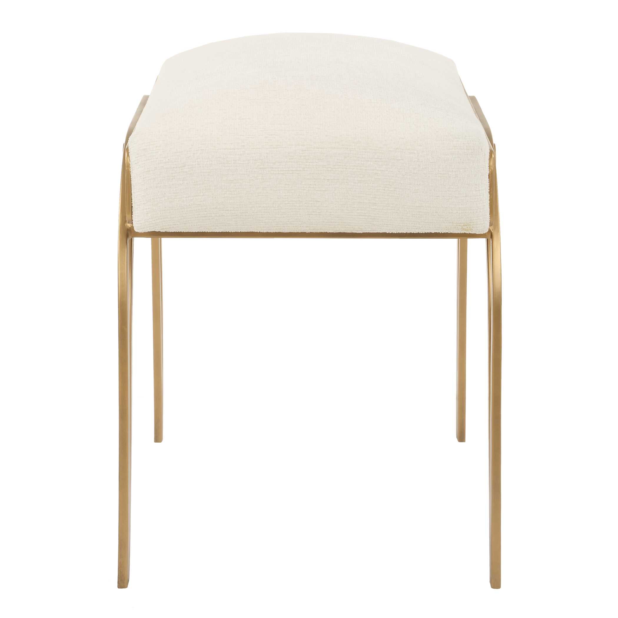 Quarrington Brass Iron Accent Bench