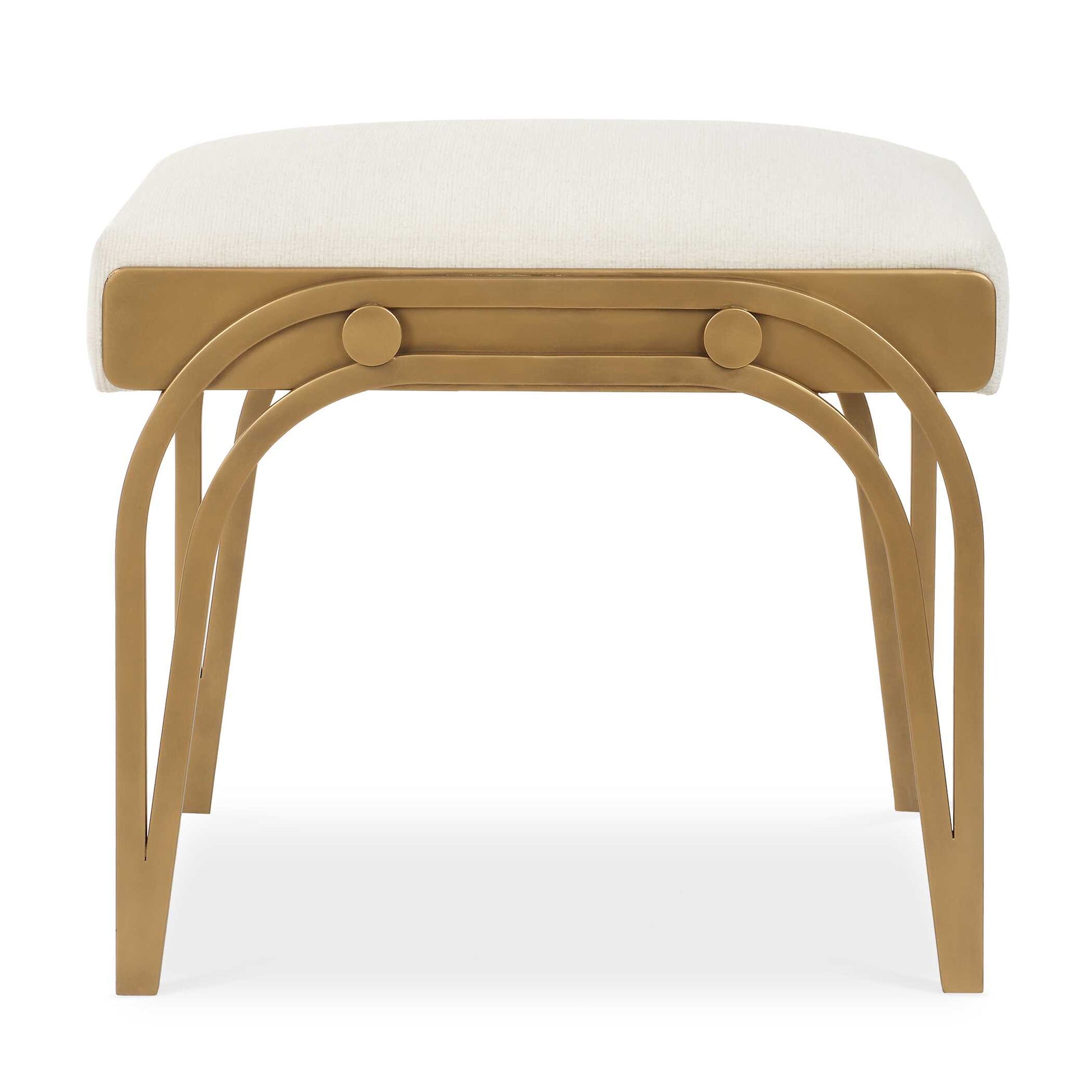 Quarrington Brass Iron Accent Bench