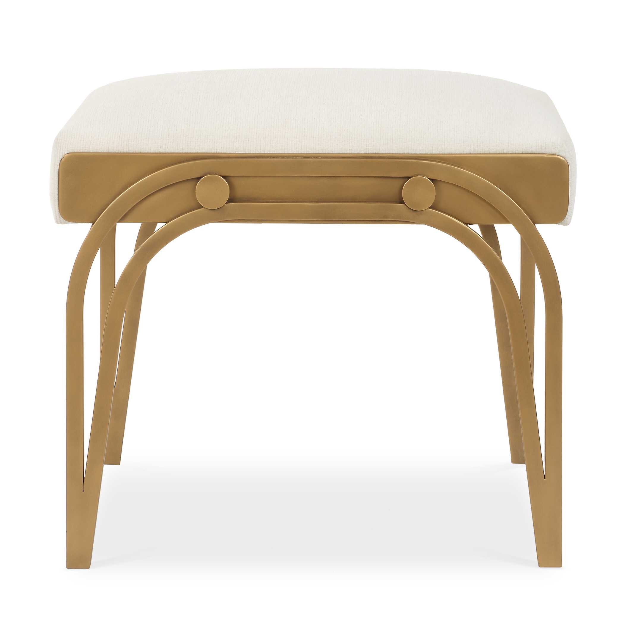 Quarrington Brass Iron Accent Bench