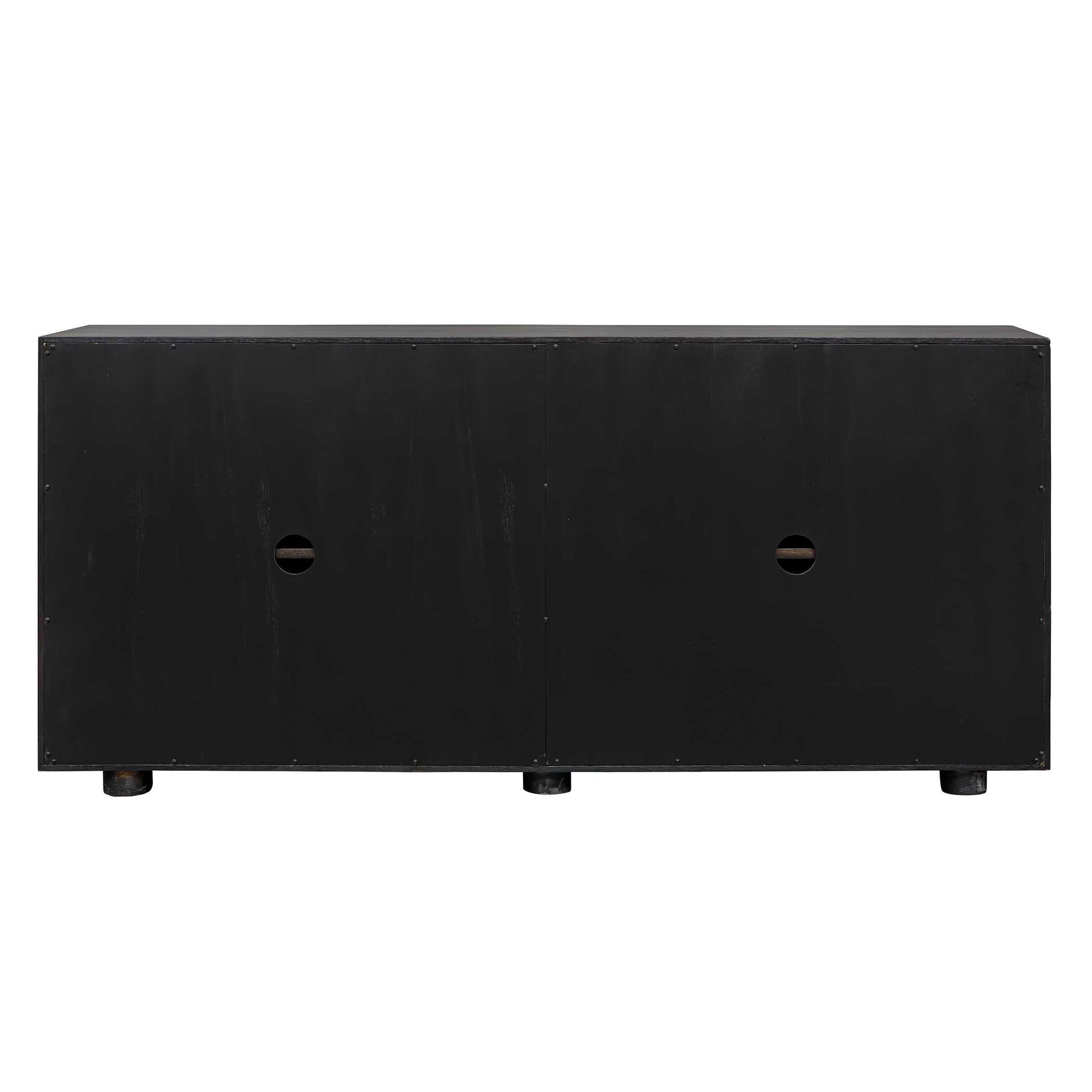 Uttermost Stevenson Ebony Wood 4 Door Cabinet