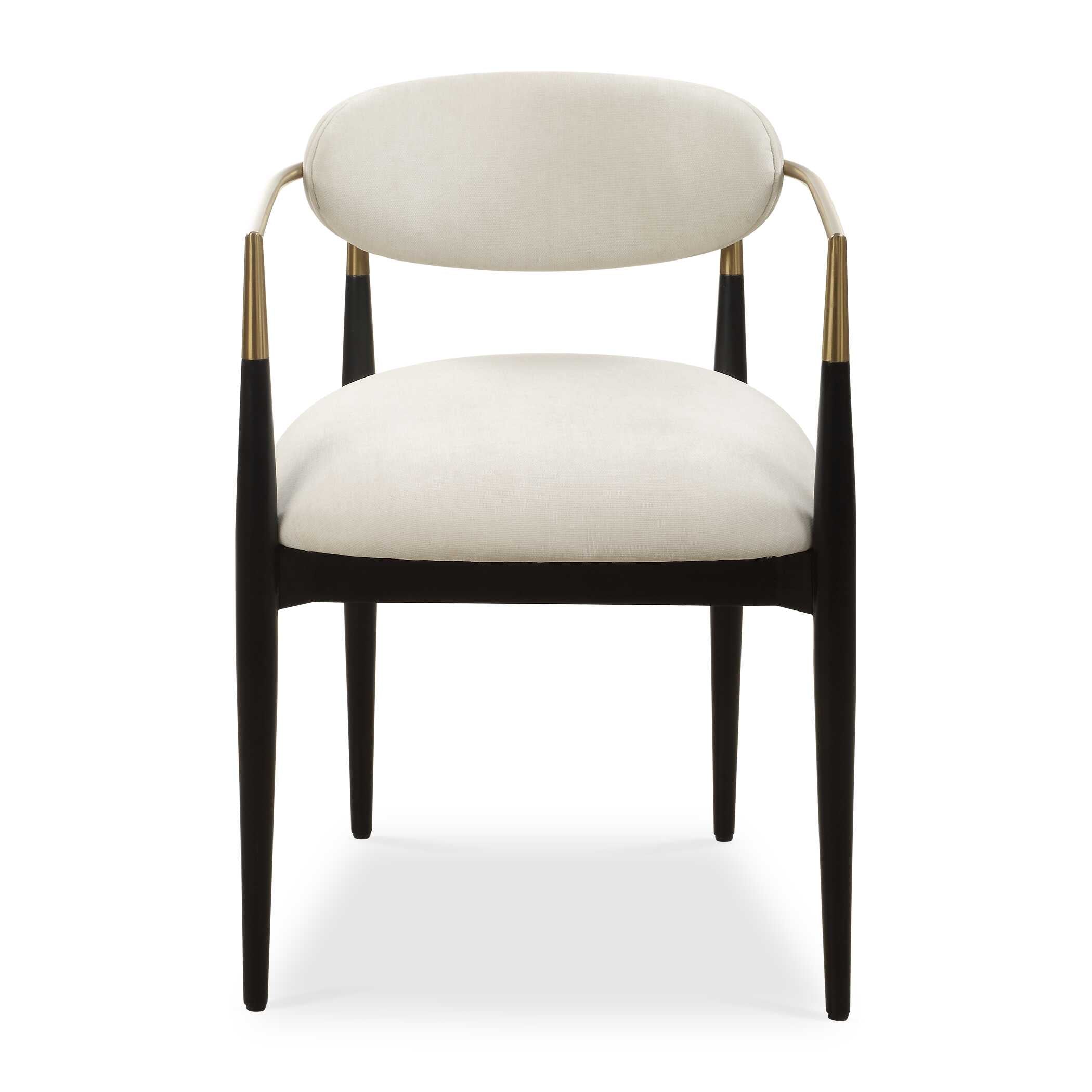 Uttermost Moxie White Dining Arm Chair
