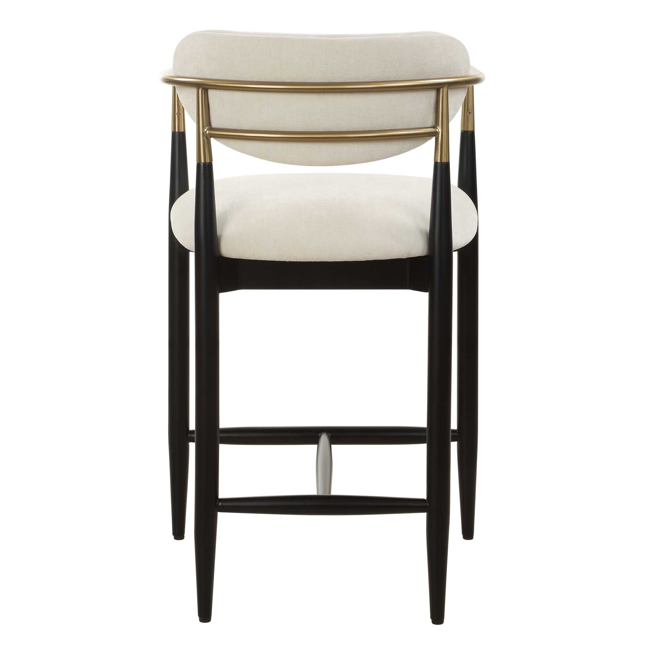 Uttermost Moxie White Counter Stool