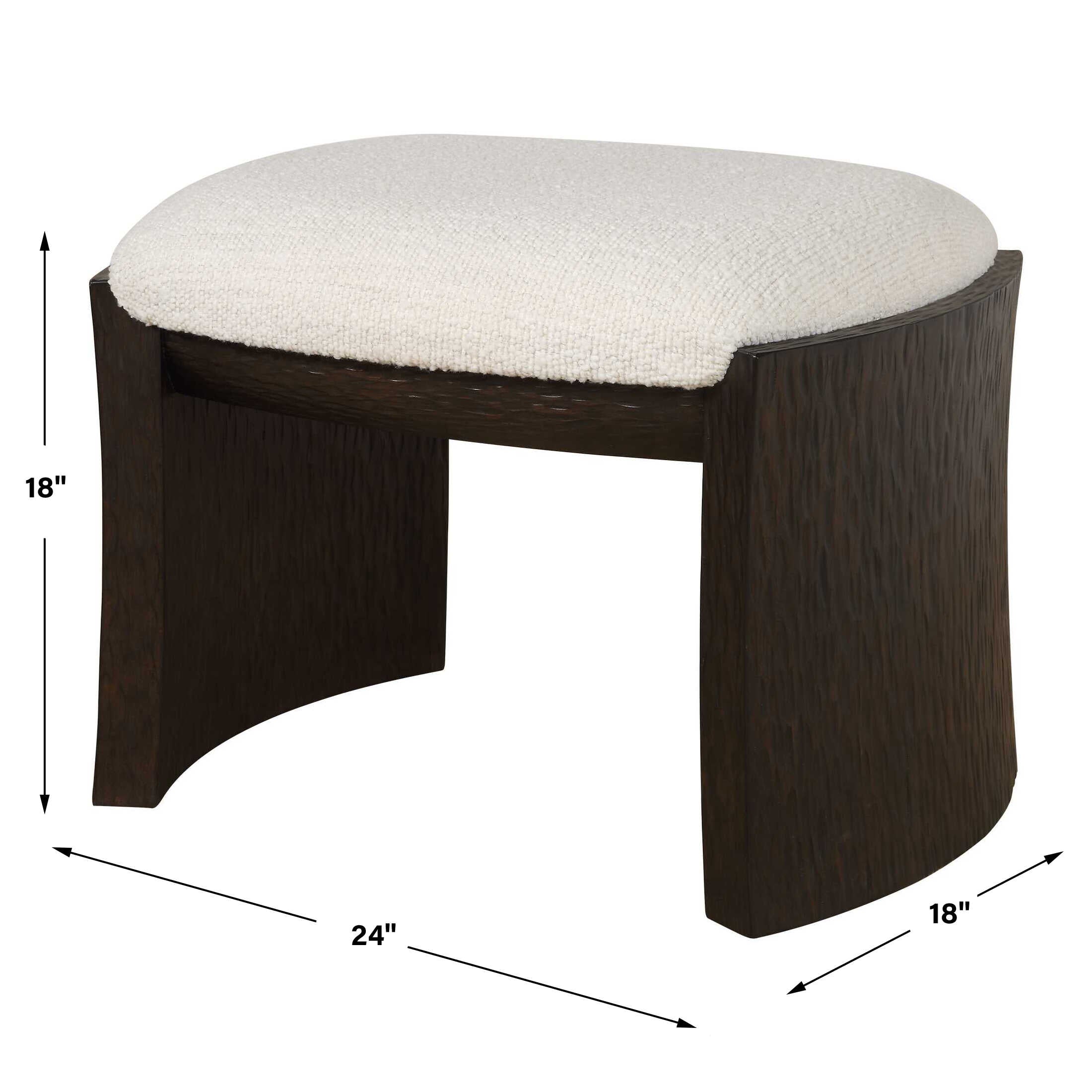 Uttermost Port Walnut Small Bench