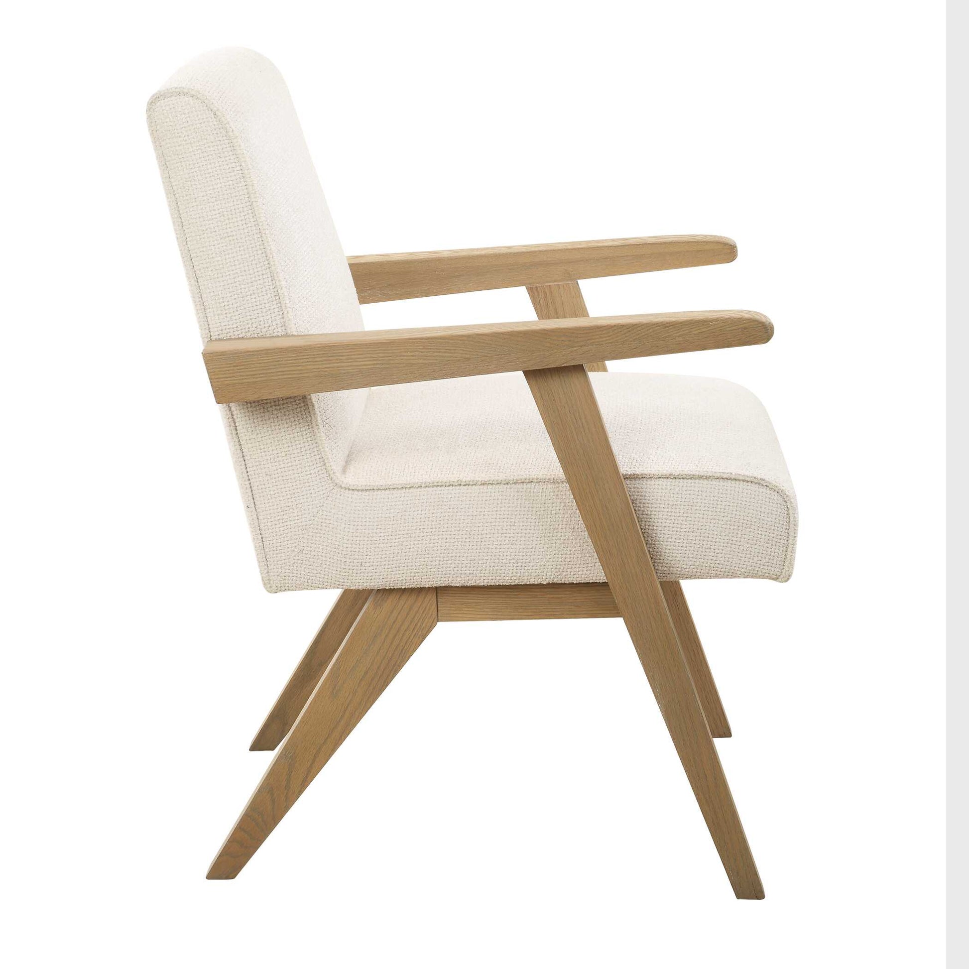 Uttermost Blakely White Dining Arm Chair
