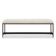 Uttermost Halston Upholstered White Bench