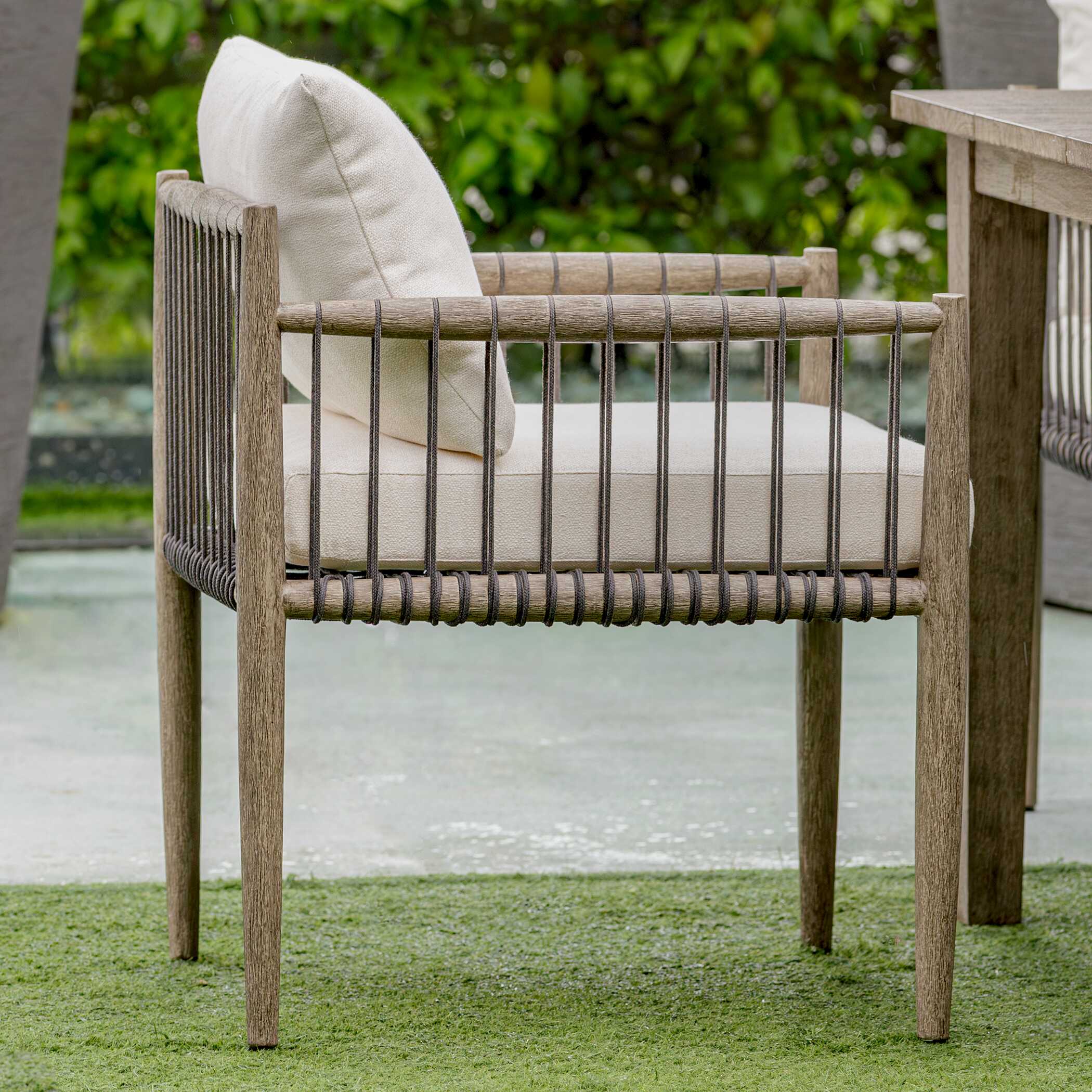 Uttermost Borneo White Outdoor Dining Chair