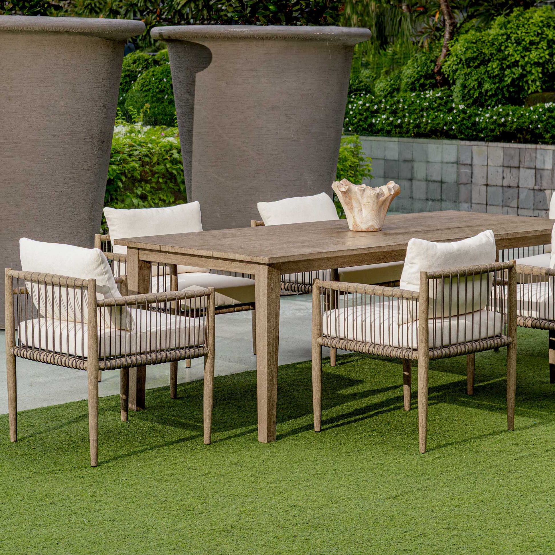 Uttermost Borneo White Outdoor Dining Chair