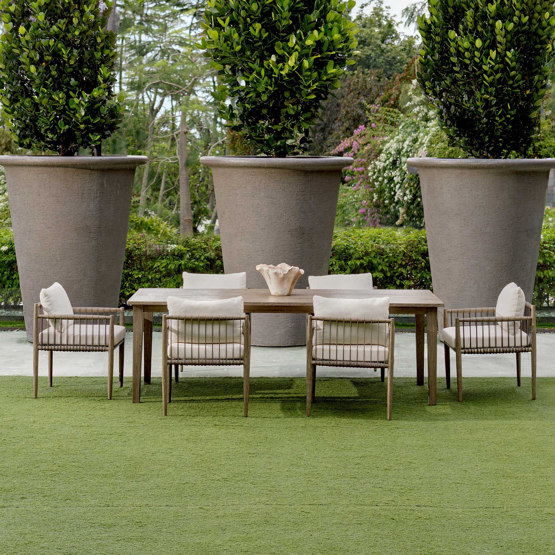Uttermost Borneo White Outdoor Dining Chair