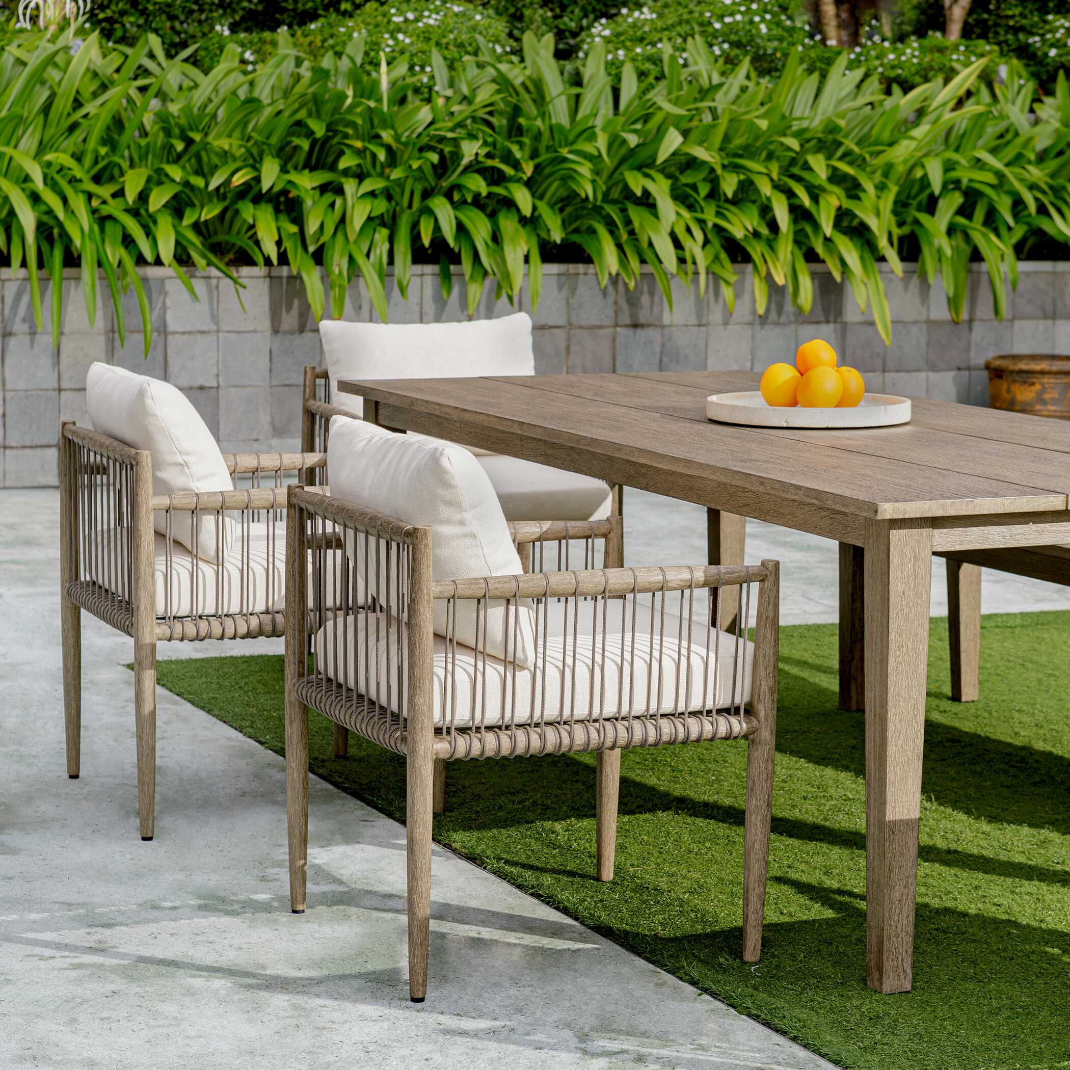 Uttermost Borneo White Outdoor Dining Chair