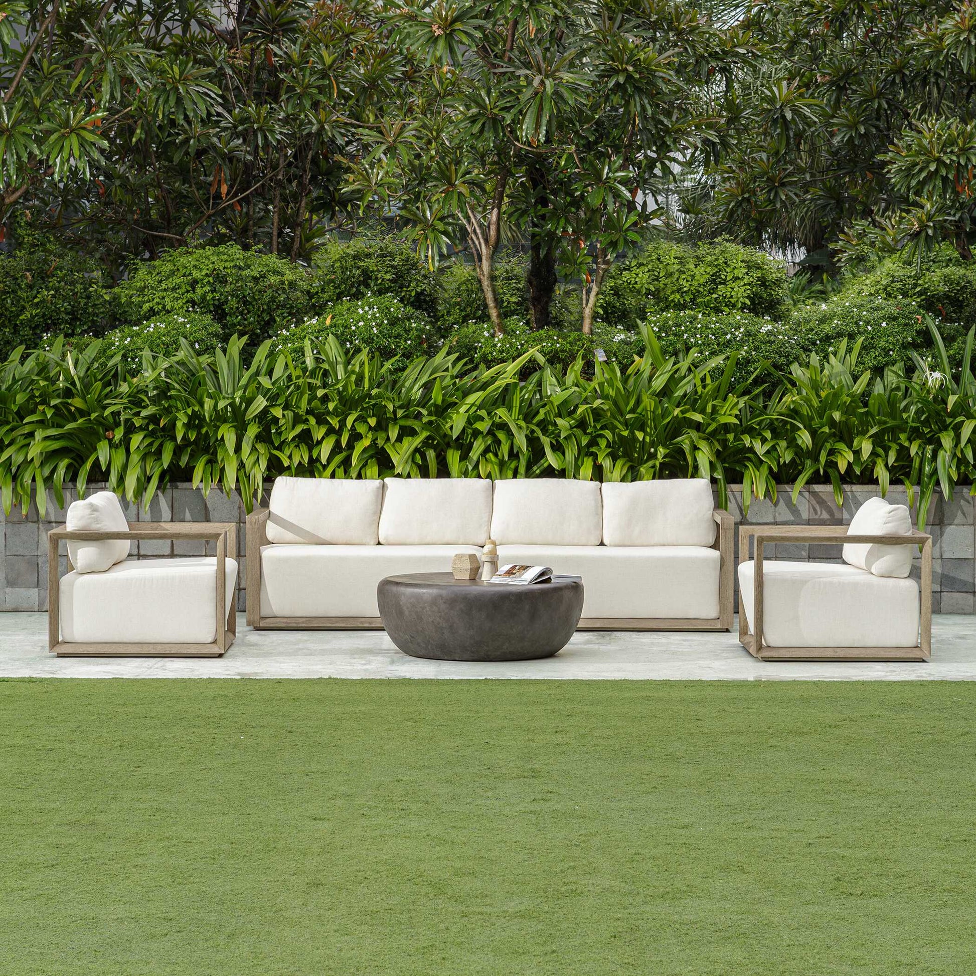 Uttermost Remsen Outdoor Gray Lounge Chair